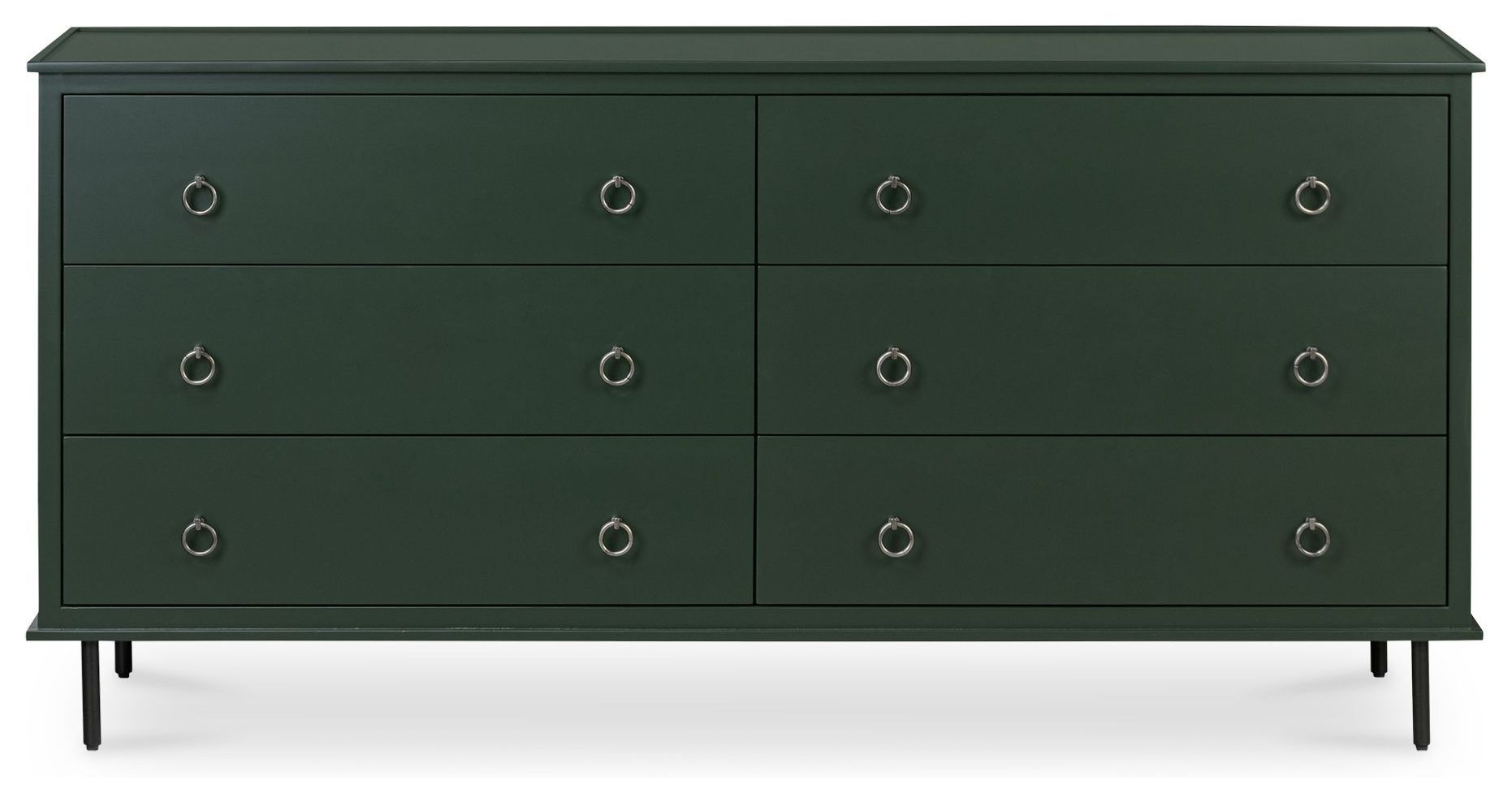 dark green dresser Reagan - 6 Drawer Includes Tip Restraint Kit for securing dresser to your wall to prevent tipping Green Is The New Black!