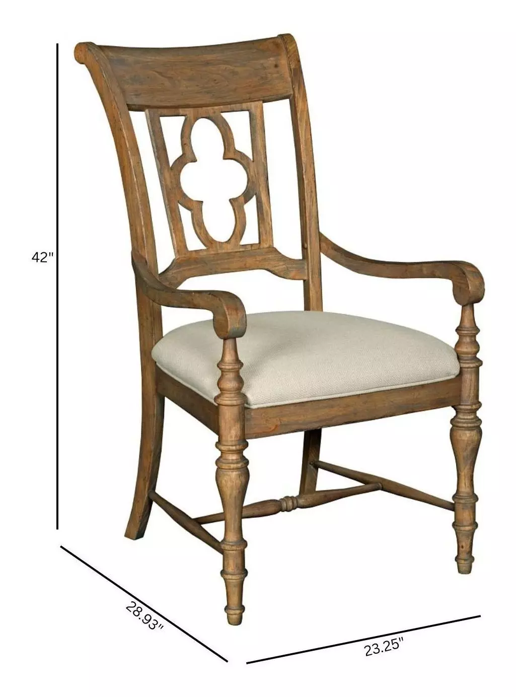 Homestead Pine Heather Upholstered Arm Chair Set of 2