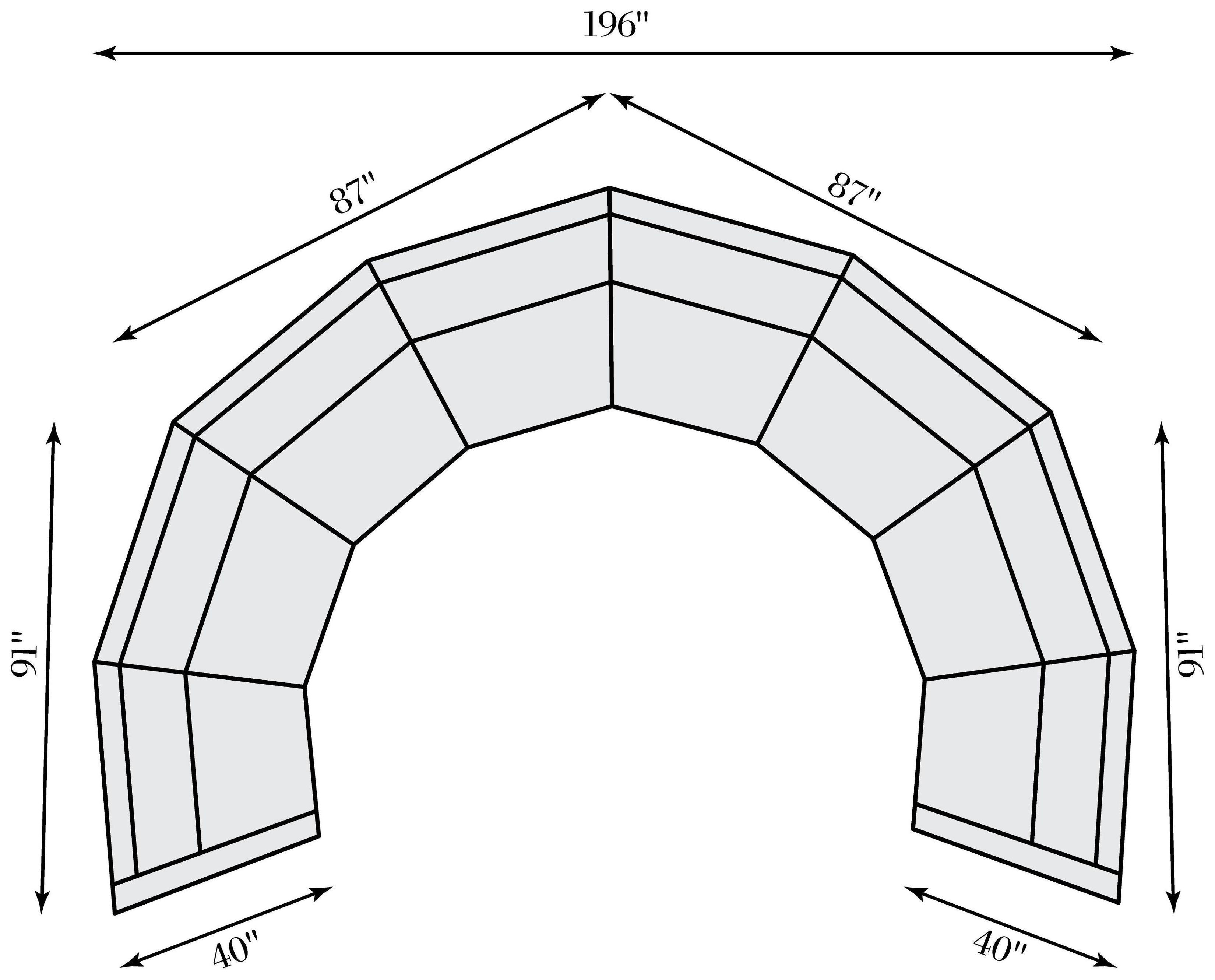 Soleil Beige 4 Piece Sectional with Pillows