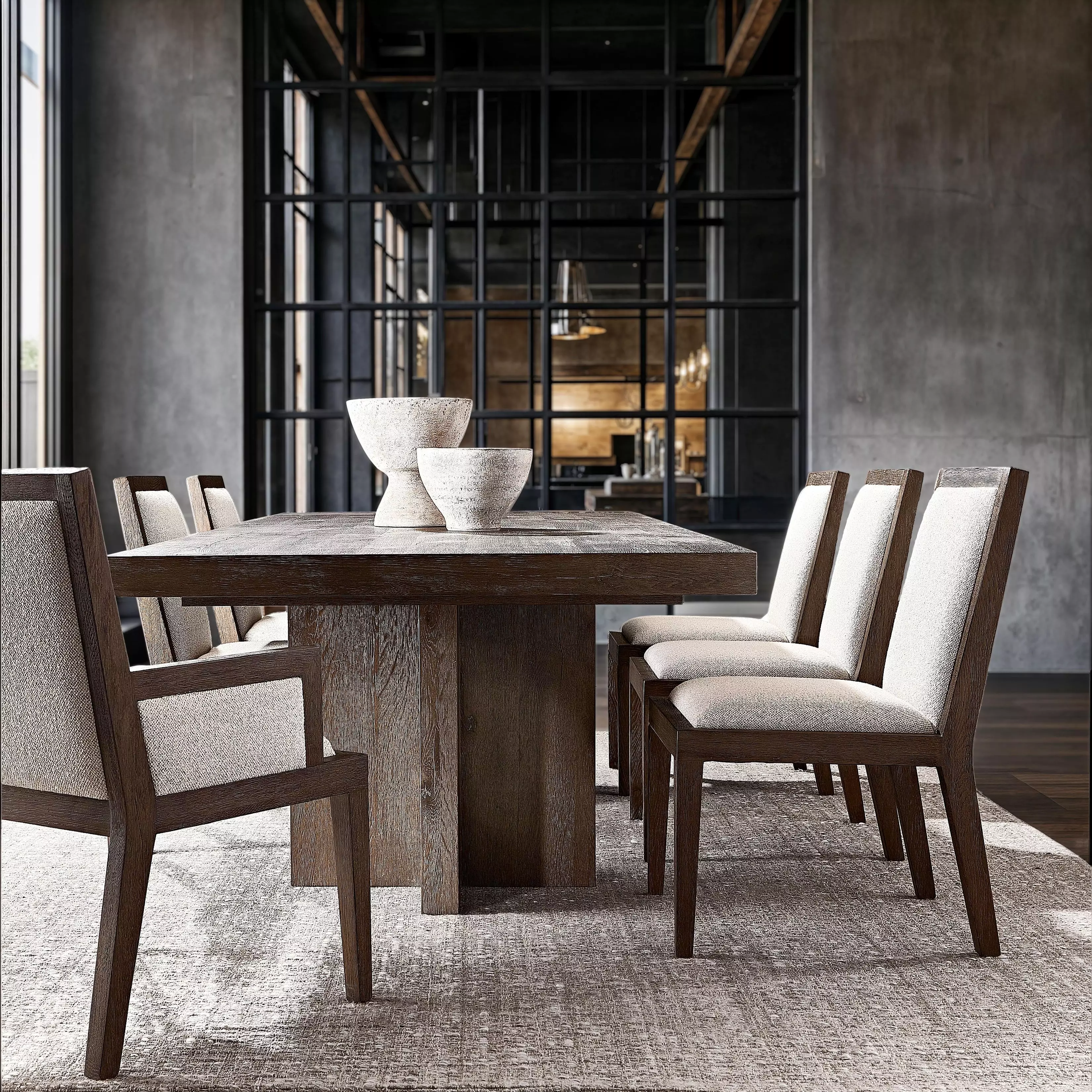 Outline Cassel Extendable Rectangular Dining Room Set from