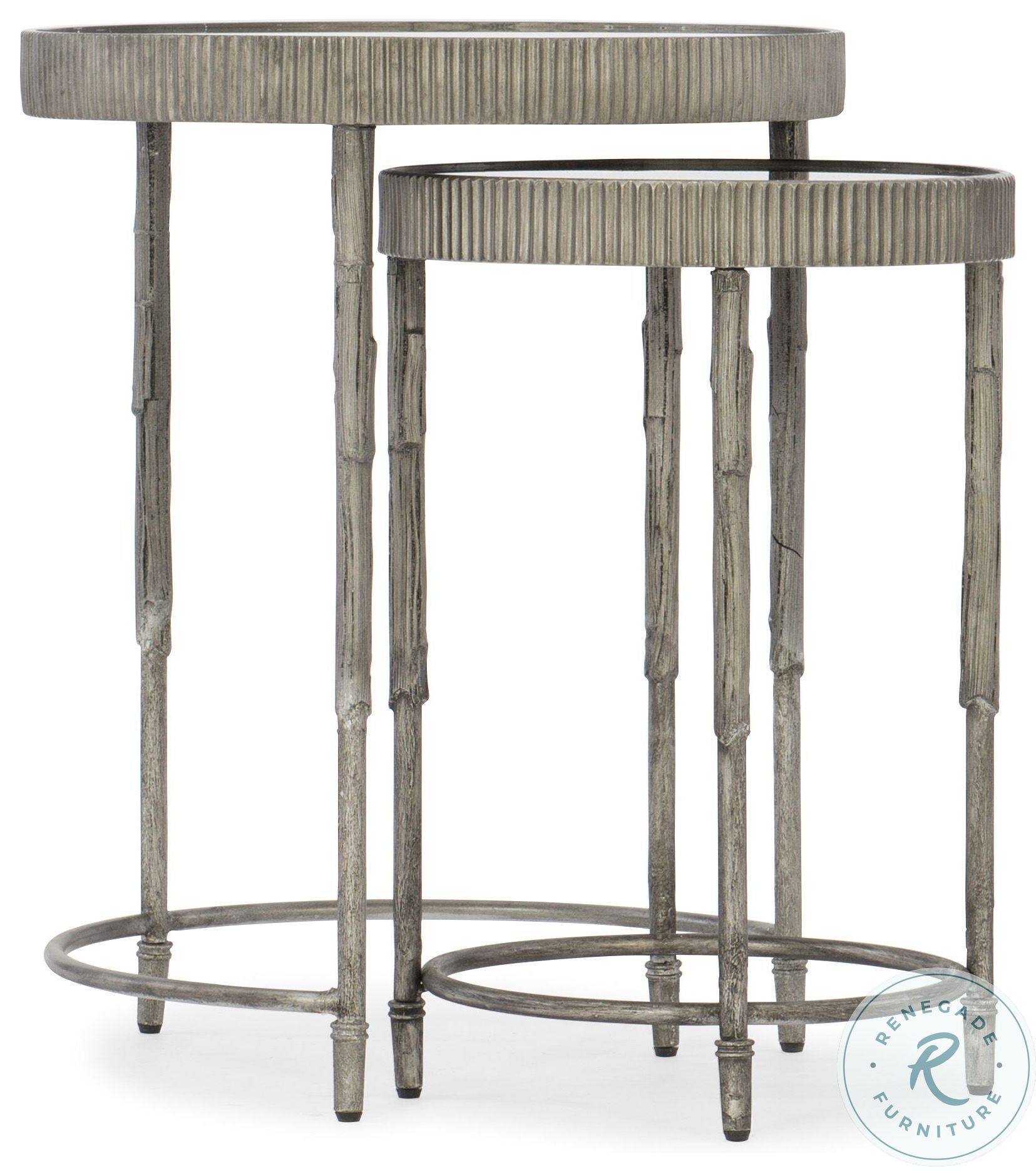 Accent Silver Nesting Tables from Hooker Coleman Furniture