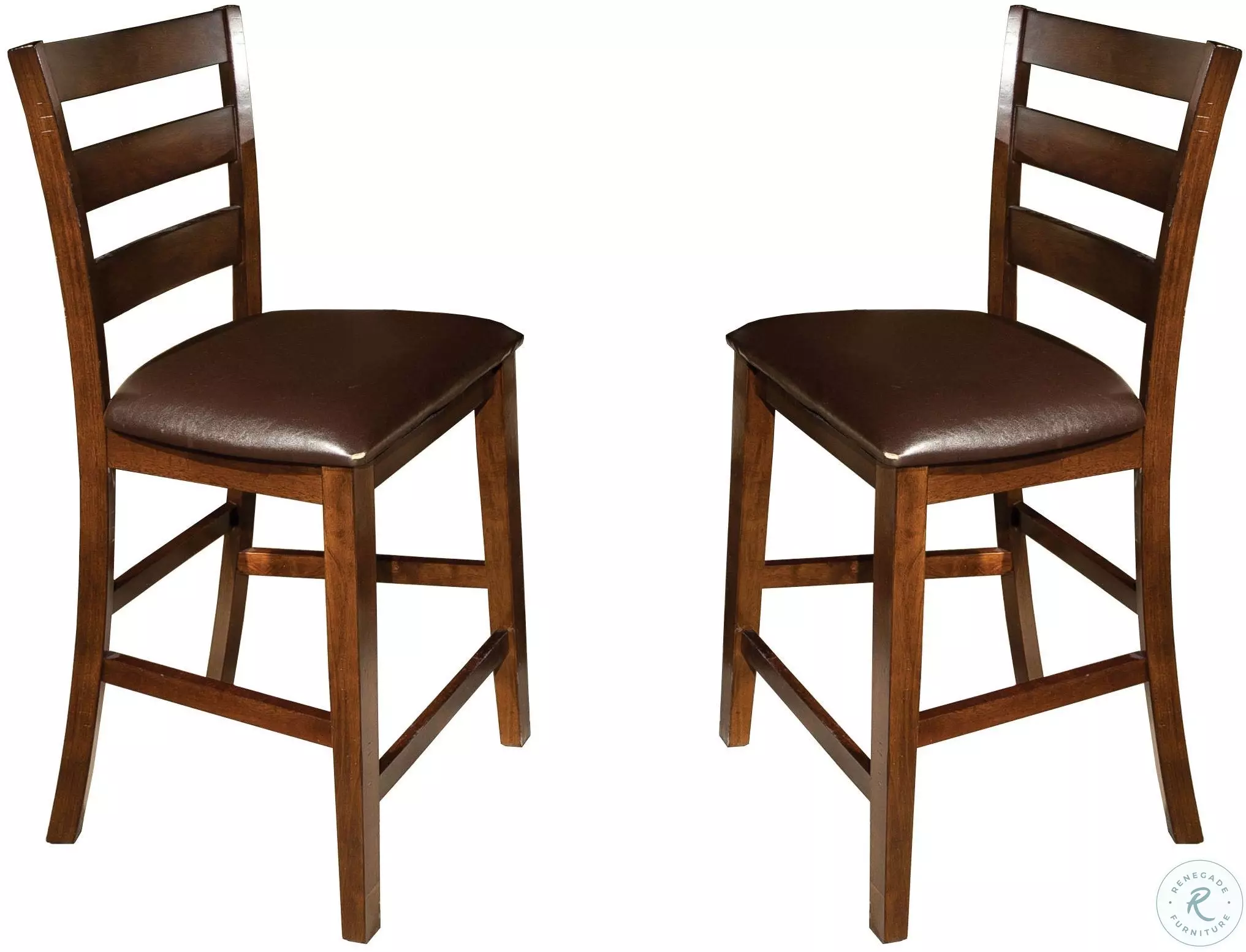 Kona Brushed Rasin Ladder Back Bar Stool Set of 2from Intercon