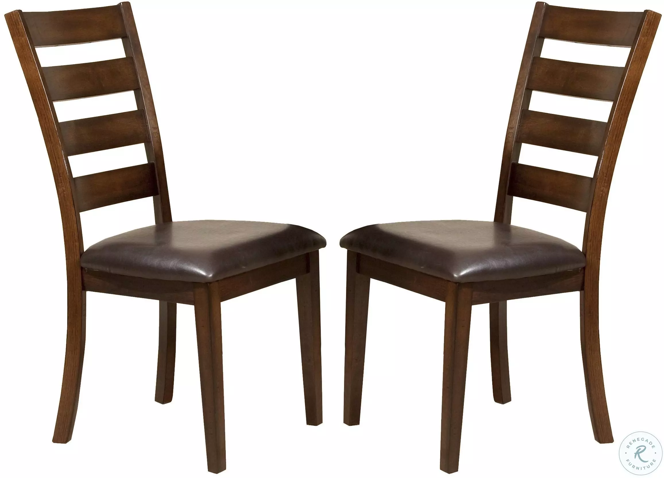 Kona Brushed Rasin Ladder Back Side Chair Set of 2 From Home