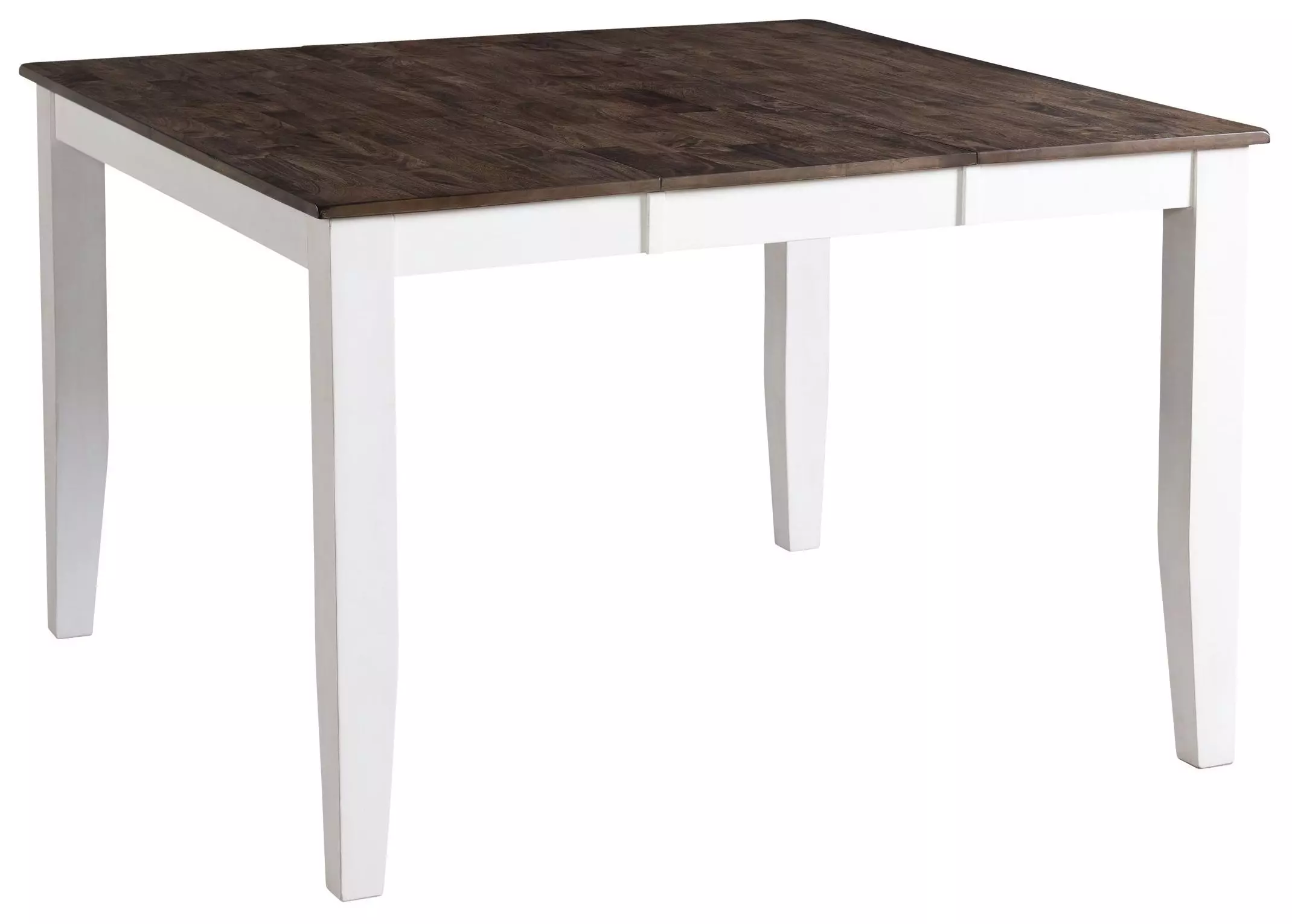 Kona Gray and White Extendable Gathering Height Dining Table