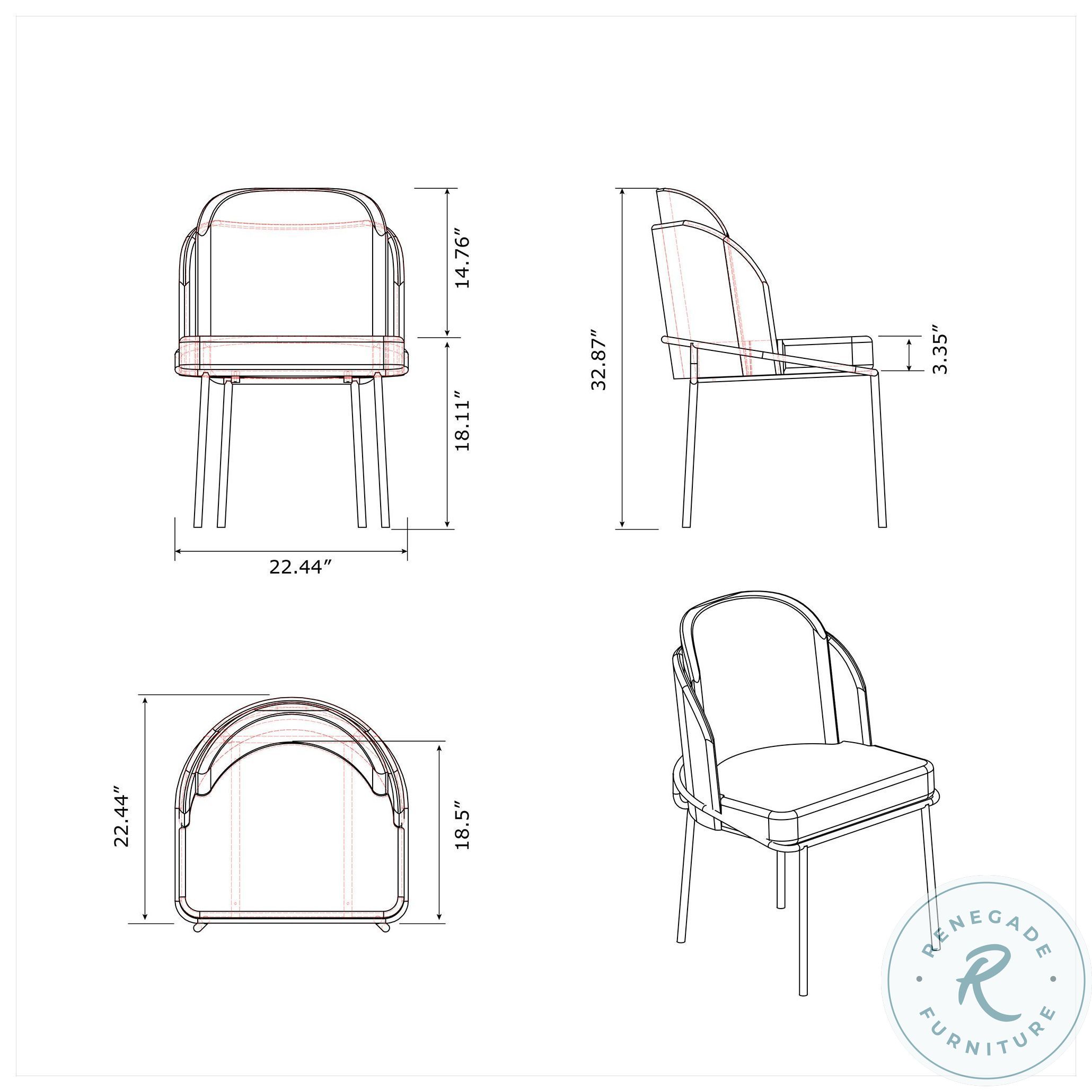 Katherine Gray Side Chair Set of 2