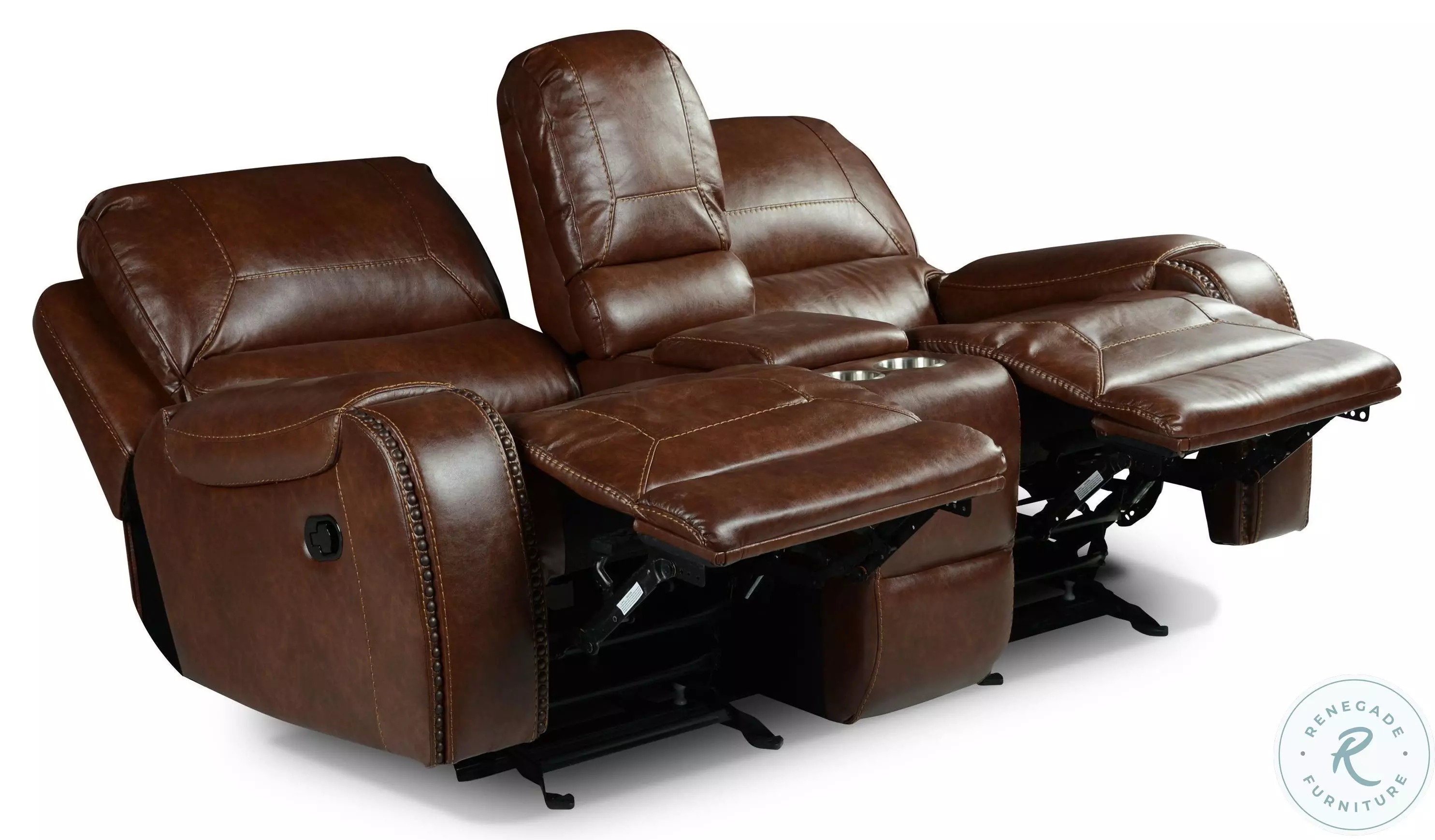 Keily Brown Manual Glider Recliner Loveseat from Steve Silver