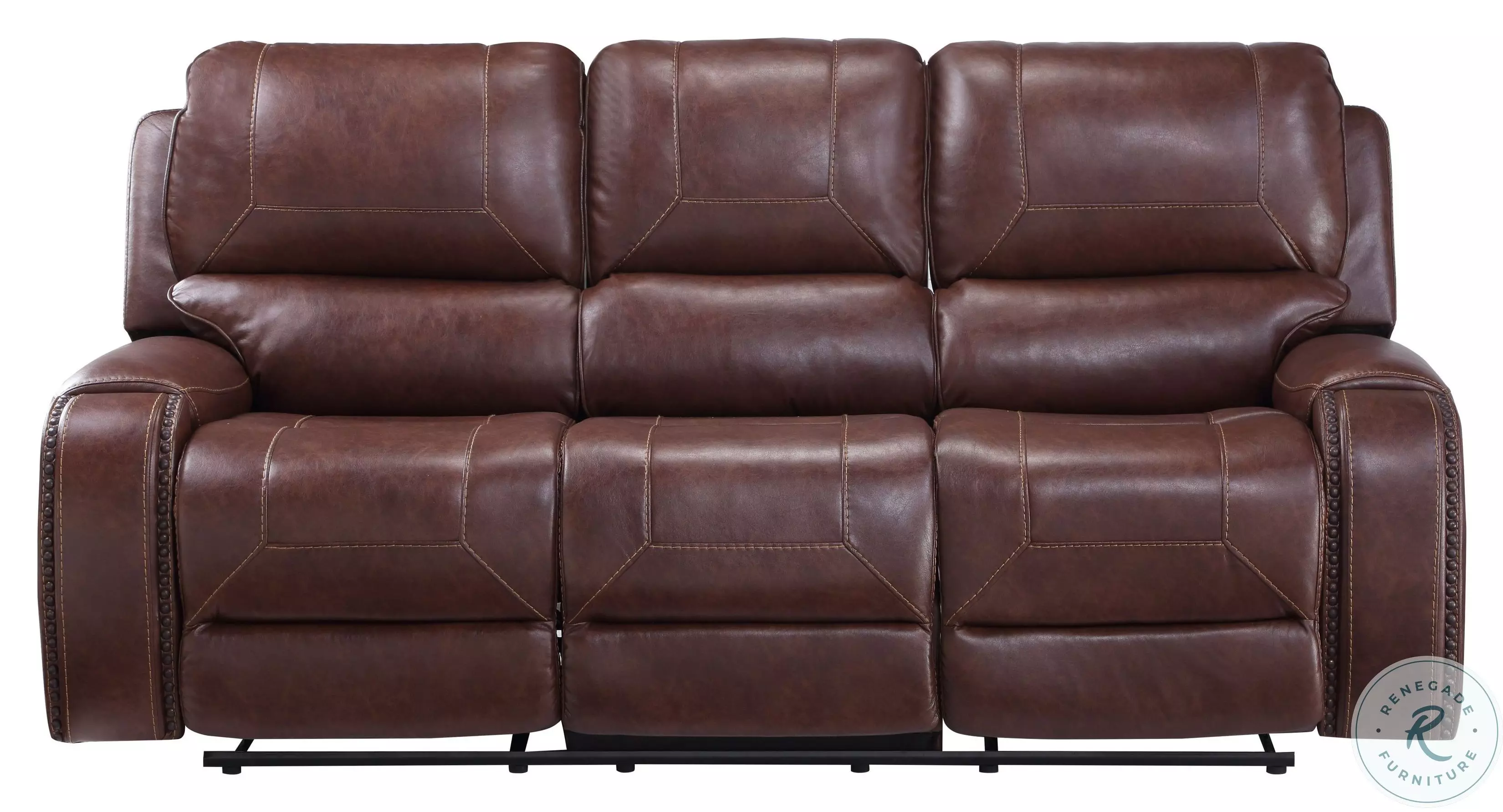 Keily Brown Manual Recliner Sofa from Steve Silver | Coleman Furniture