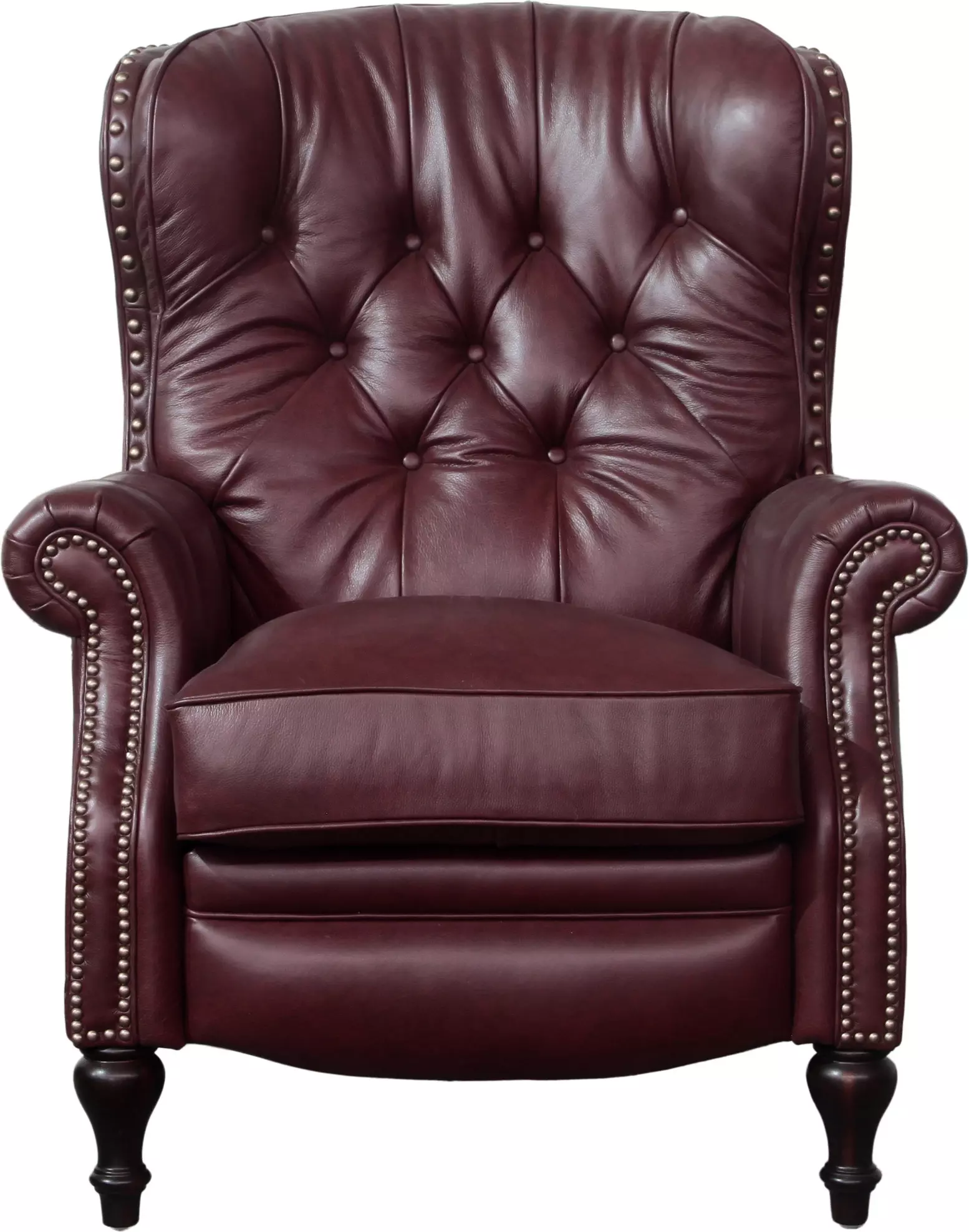 Kendall Shoreham Wine Leather Recliner from Barcalounger | Coleman