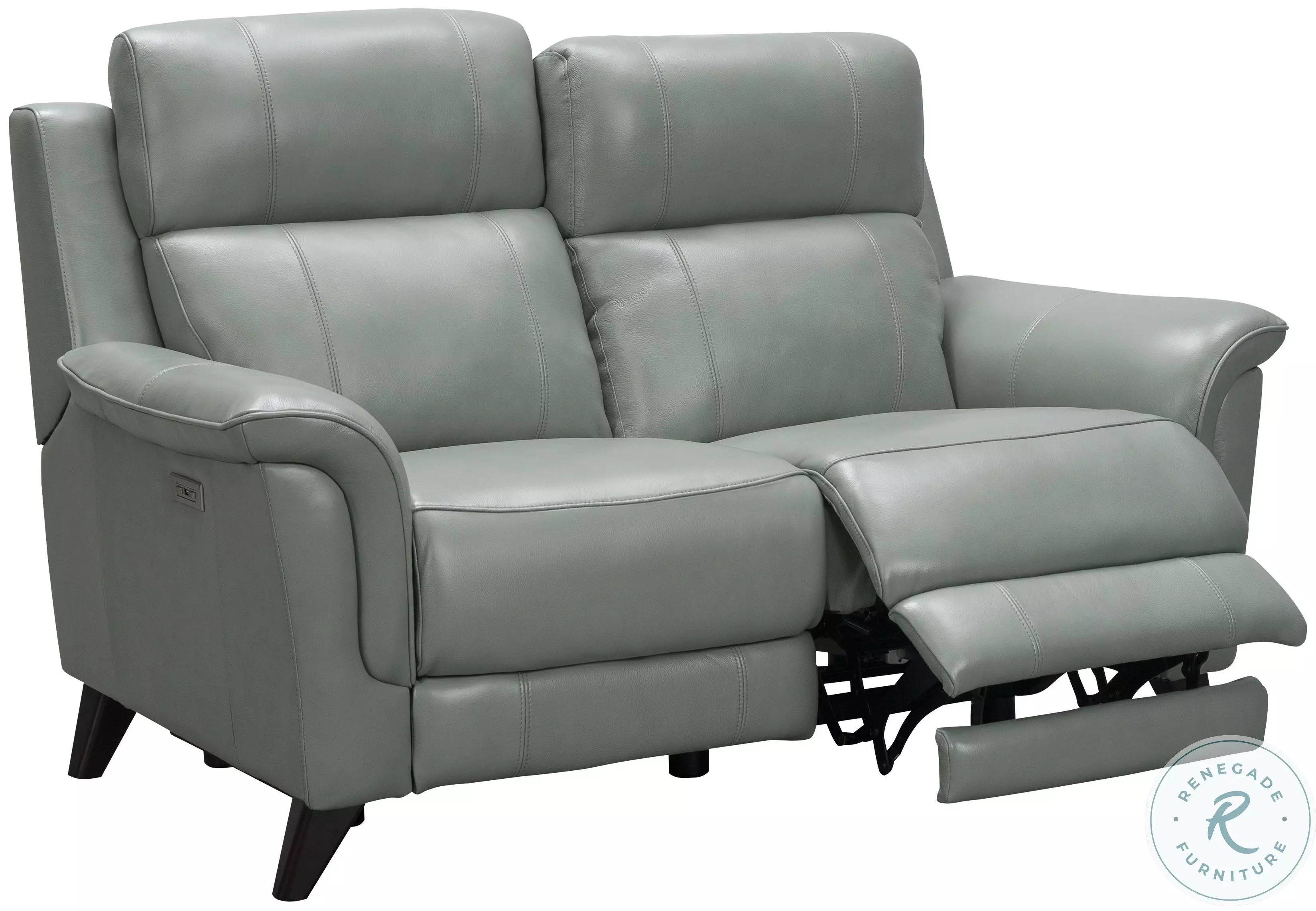 Kester Lorenzo Mint Power Reclining Loveseat with Power Headrest