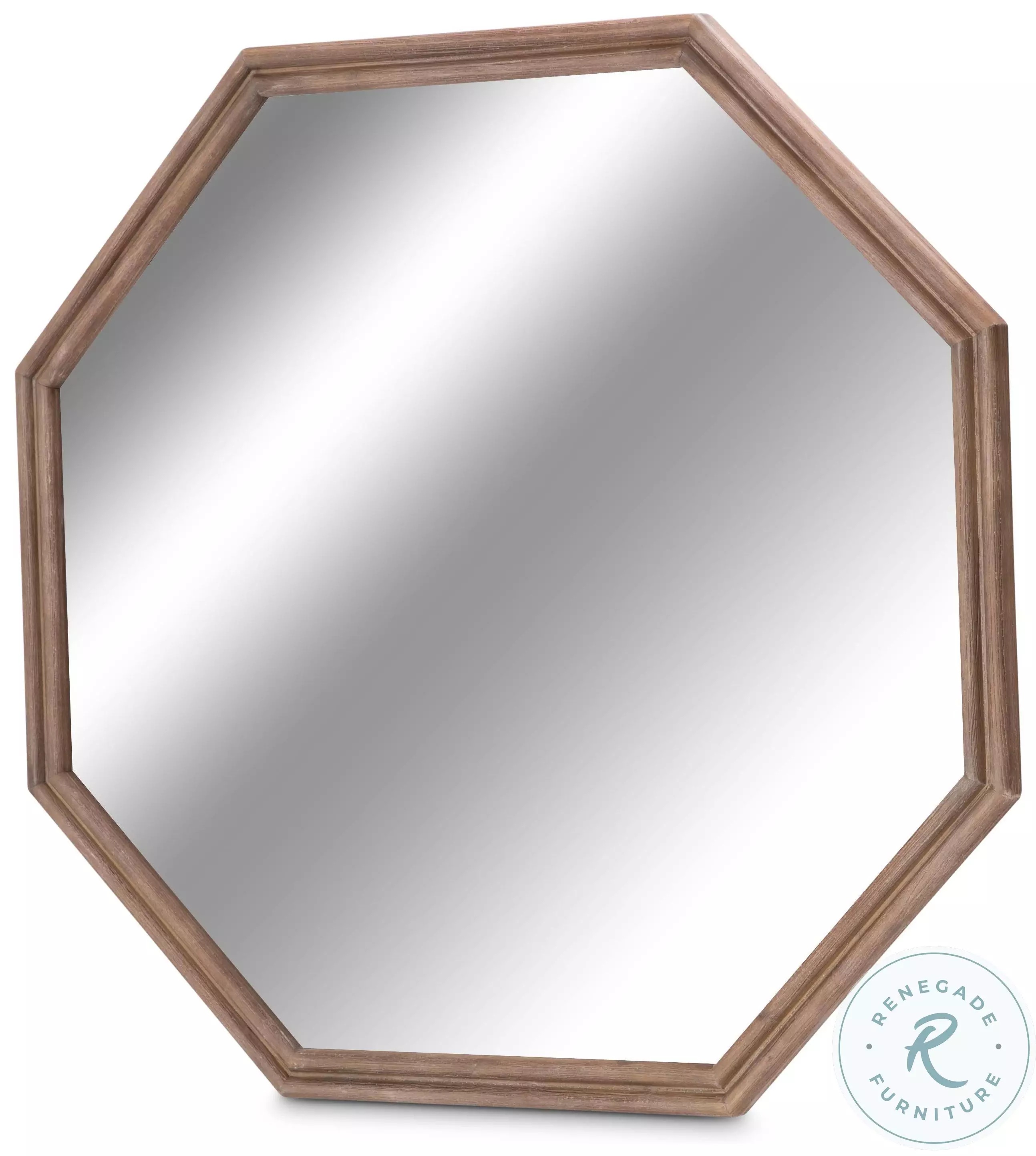 洋楽 Mirror Mirror - Up And Down Hudson Ferry Driftwood Octagonal Sideboard Mirror From Michael
