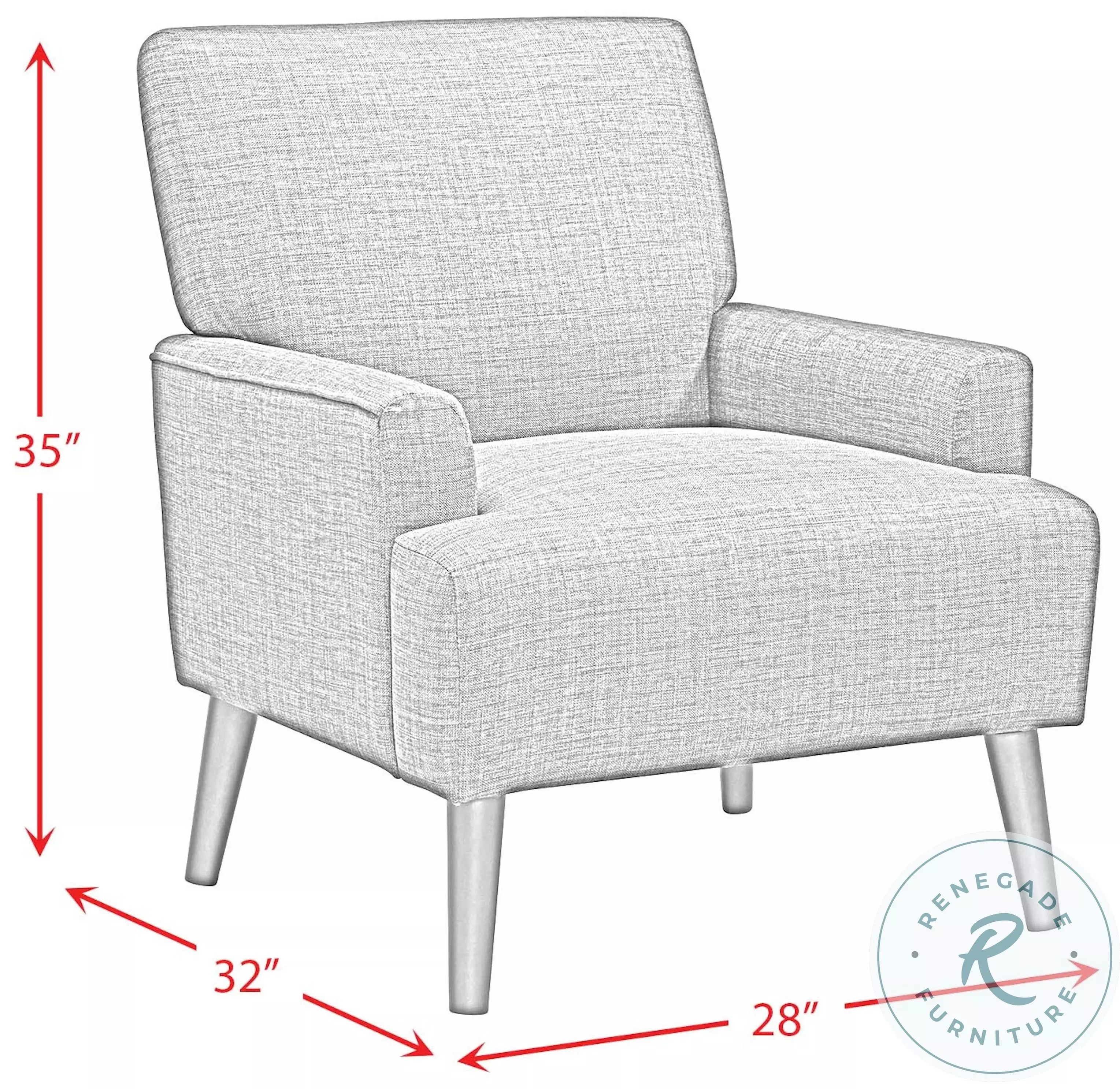 May Grey Accent Chair