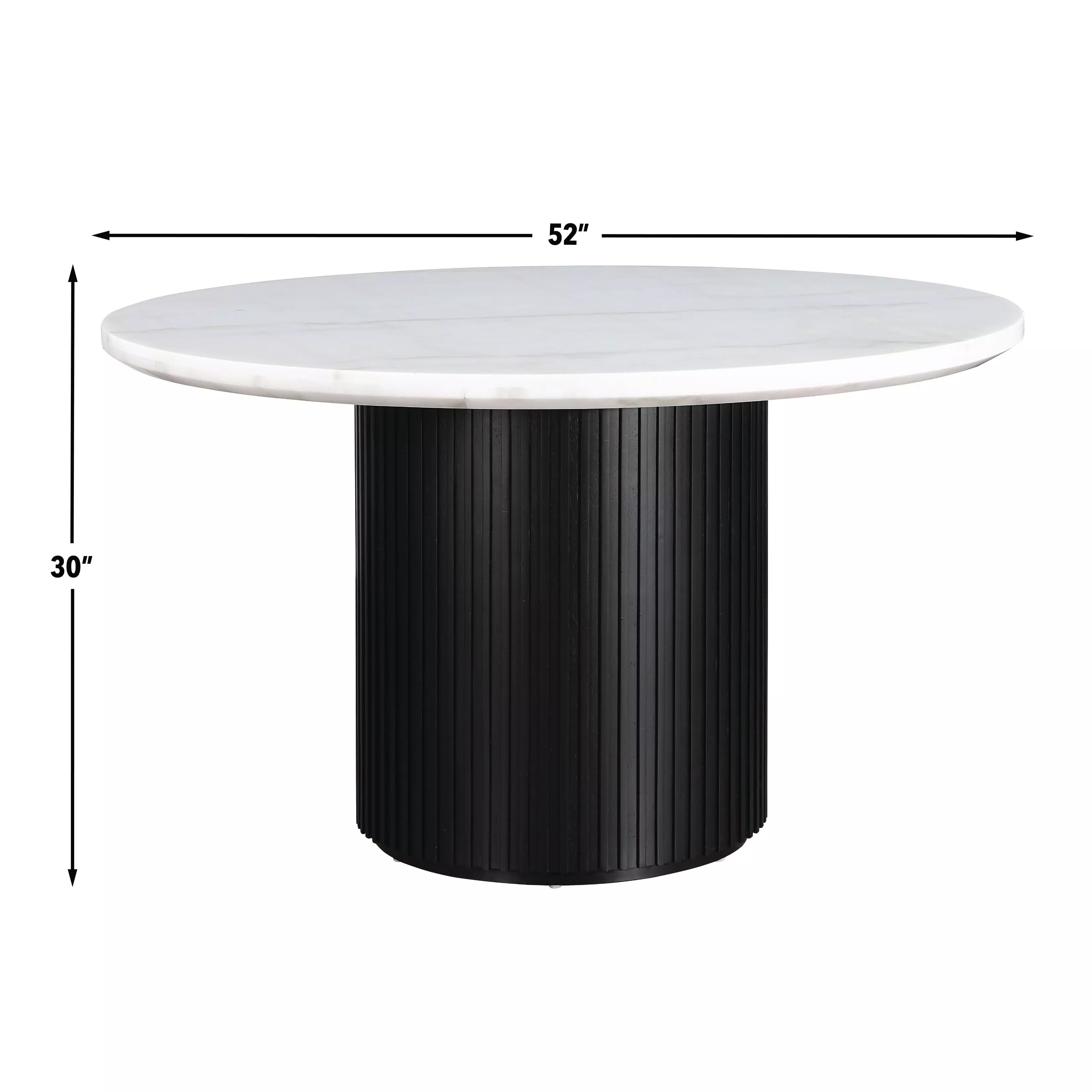 Colvin White 52" Round Dining Table