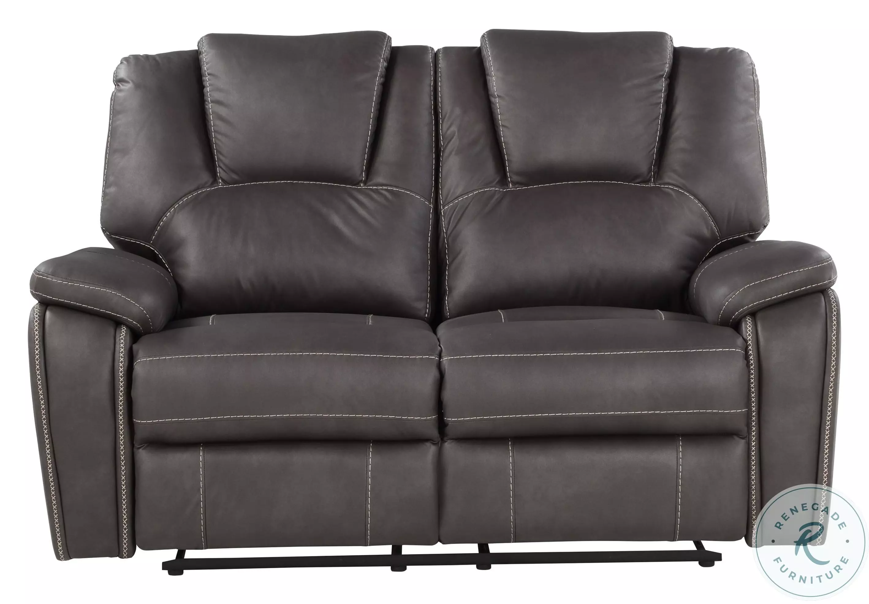 Katrine Charcoal Manual Reclining Loveseat from Steve Silver