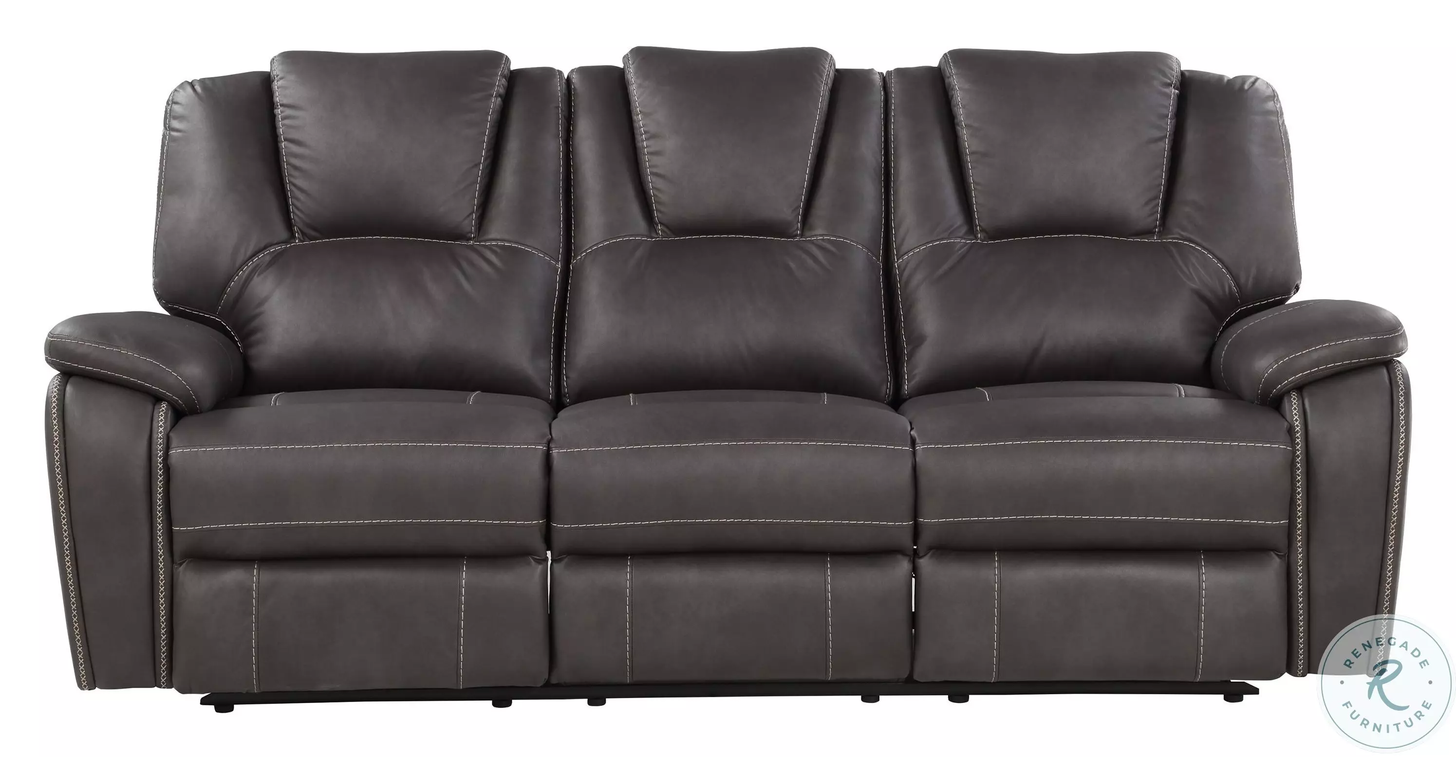 Katrine Charcoal Manual Reclining Sofa from Steve Silver | Coleman