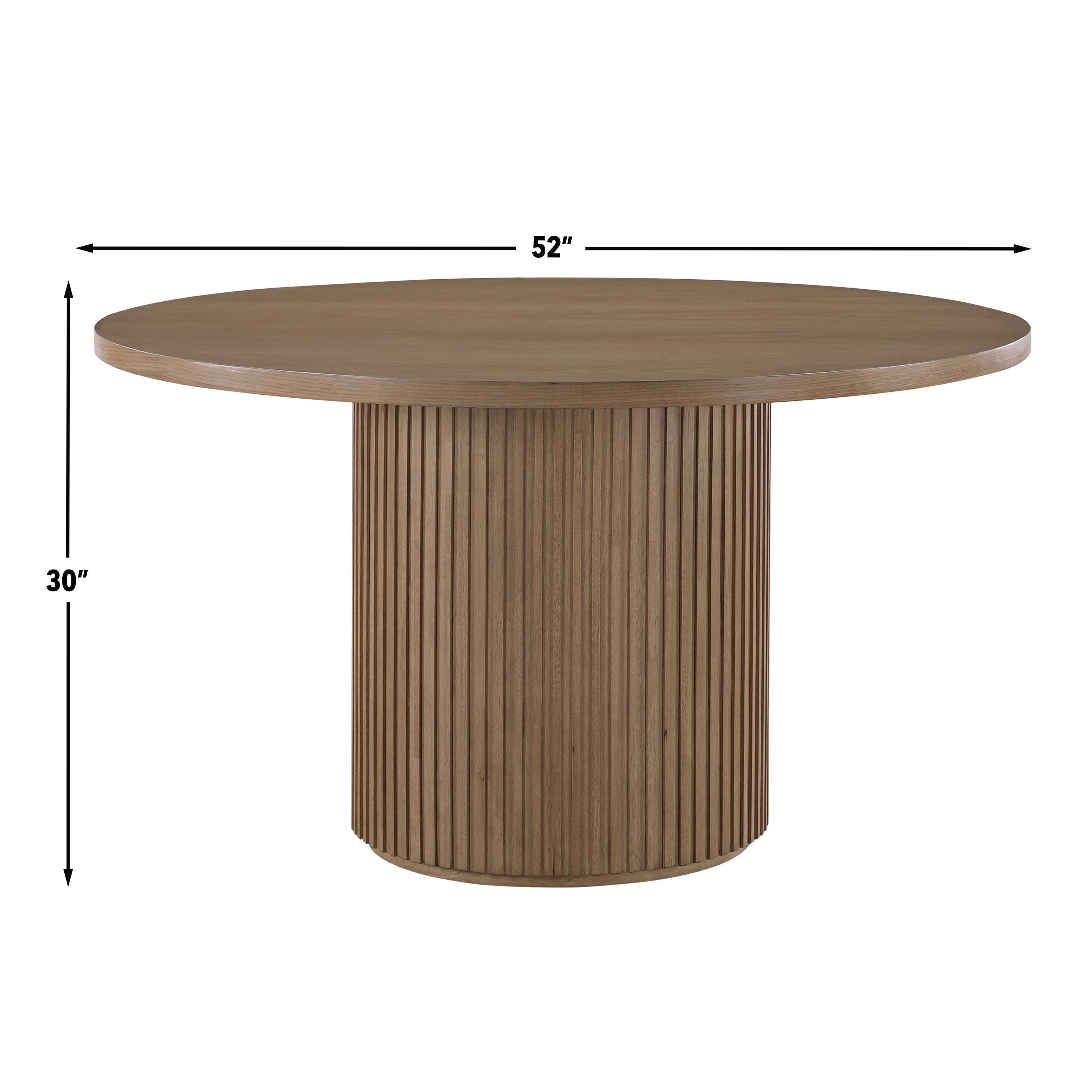Colvin Brown 52" Round Dining Table