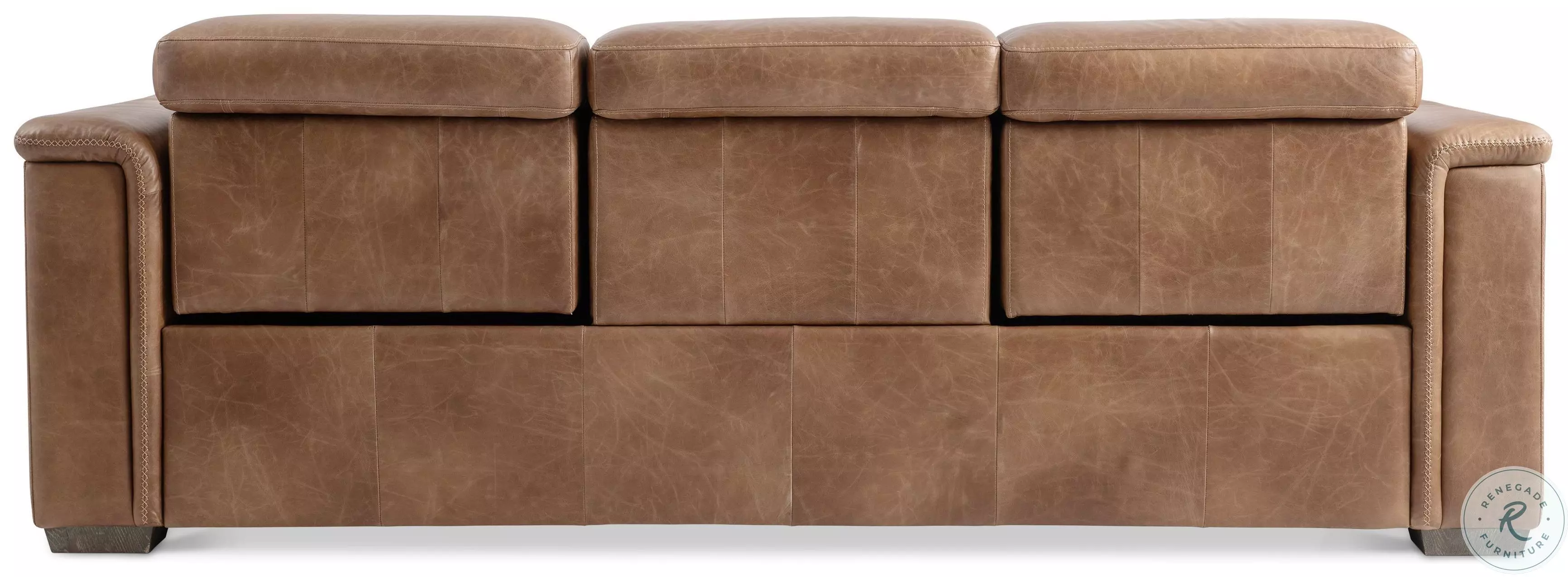 Lioni Brown Leather Power Reclining Sofa From Bernhardt Furniture