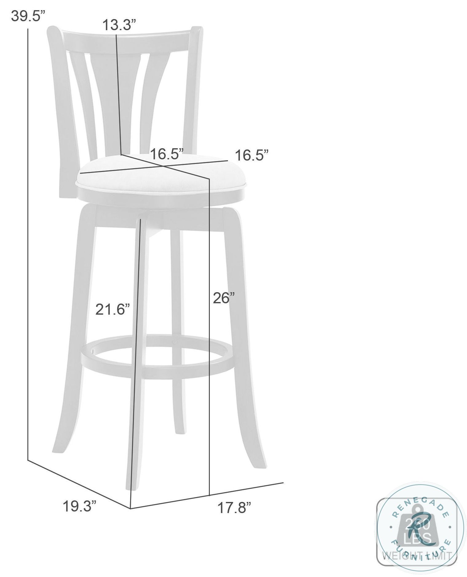 Elle Beige Swivel Counter Height Stool