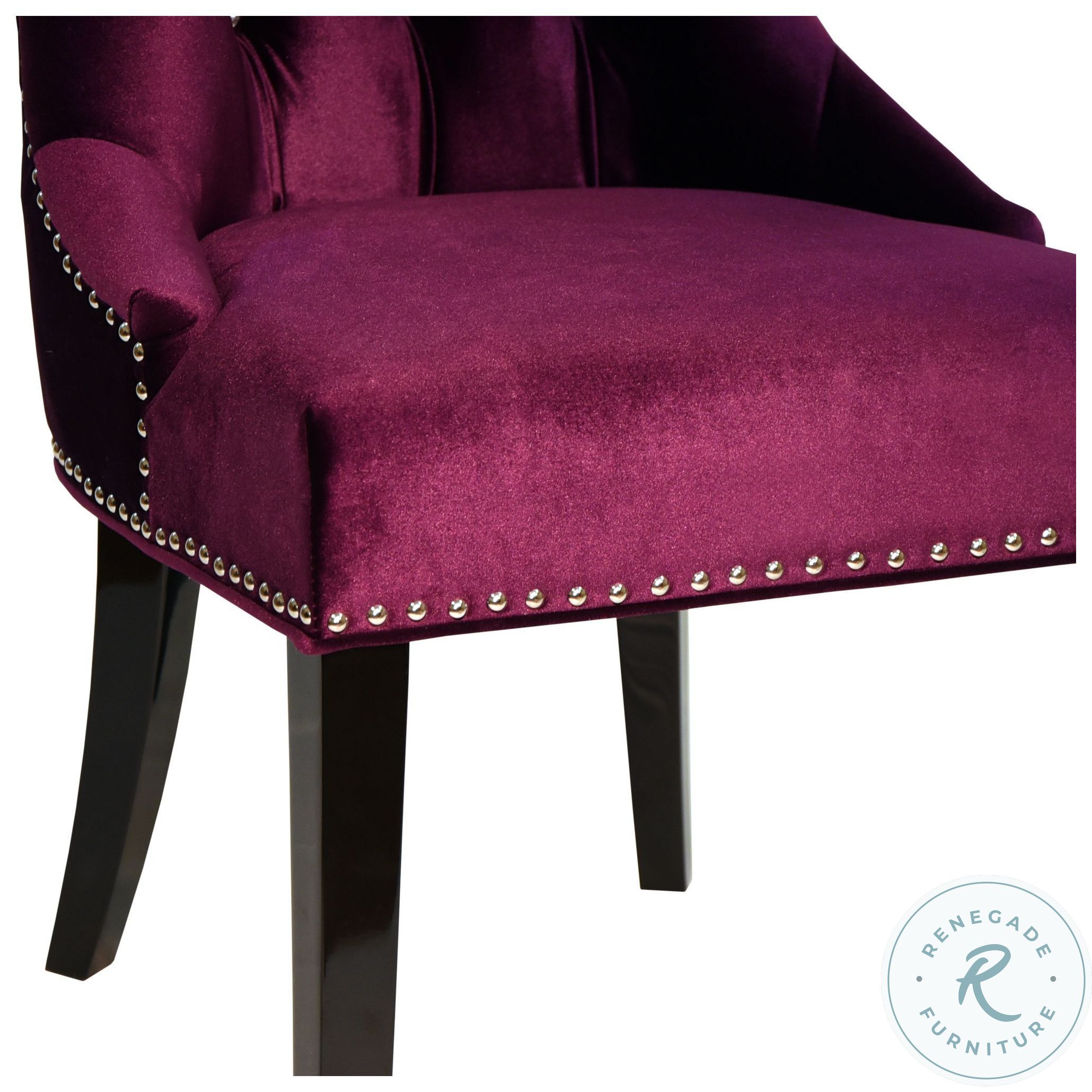 Carlyle Purple Side Chair from Armen Living Coleman Furniture
