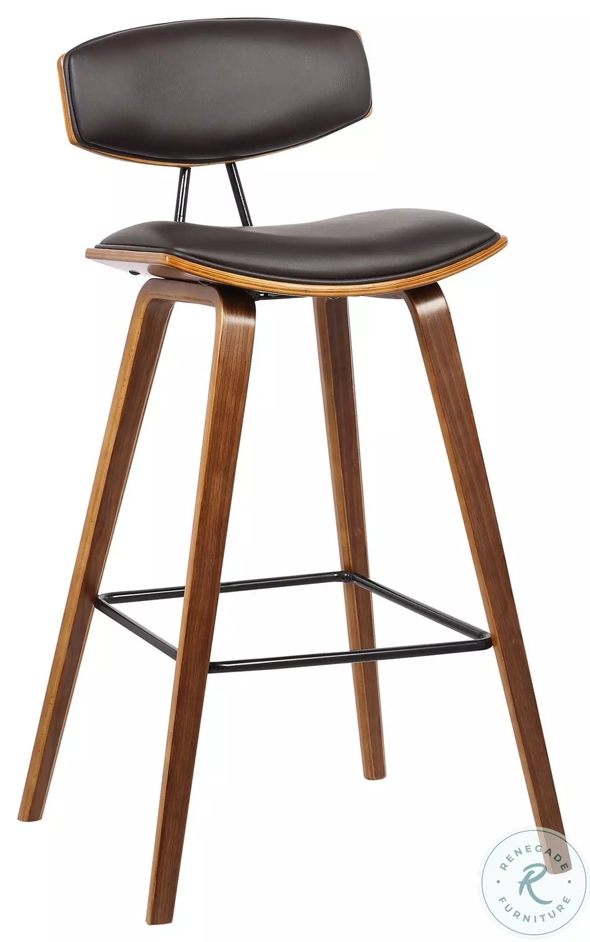 Fox Brown Faux Leather And Walnut Wood 28