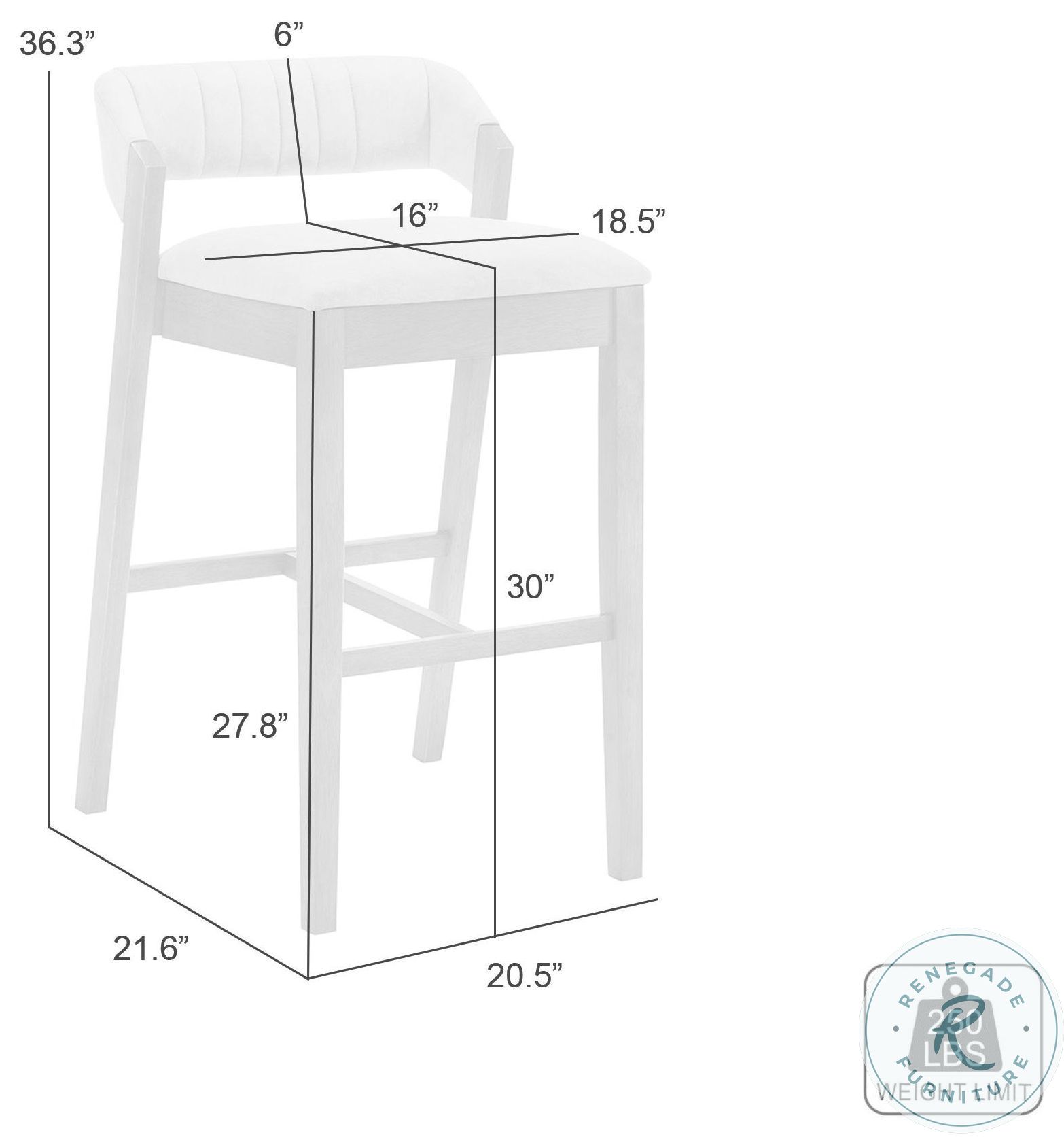 Landyn Beige Bar Stool with Amber Glow Frame