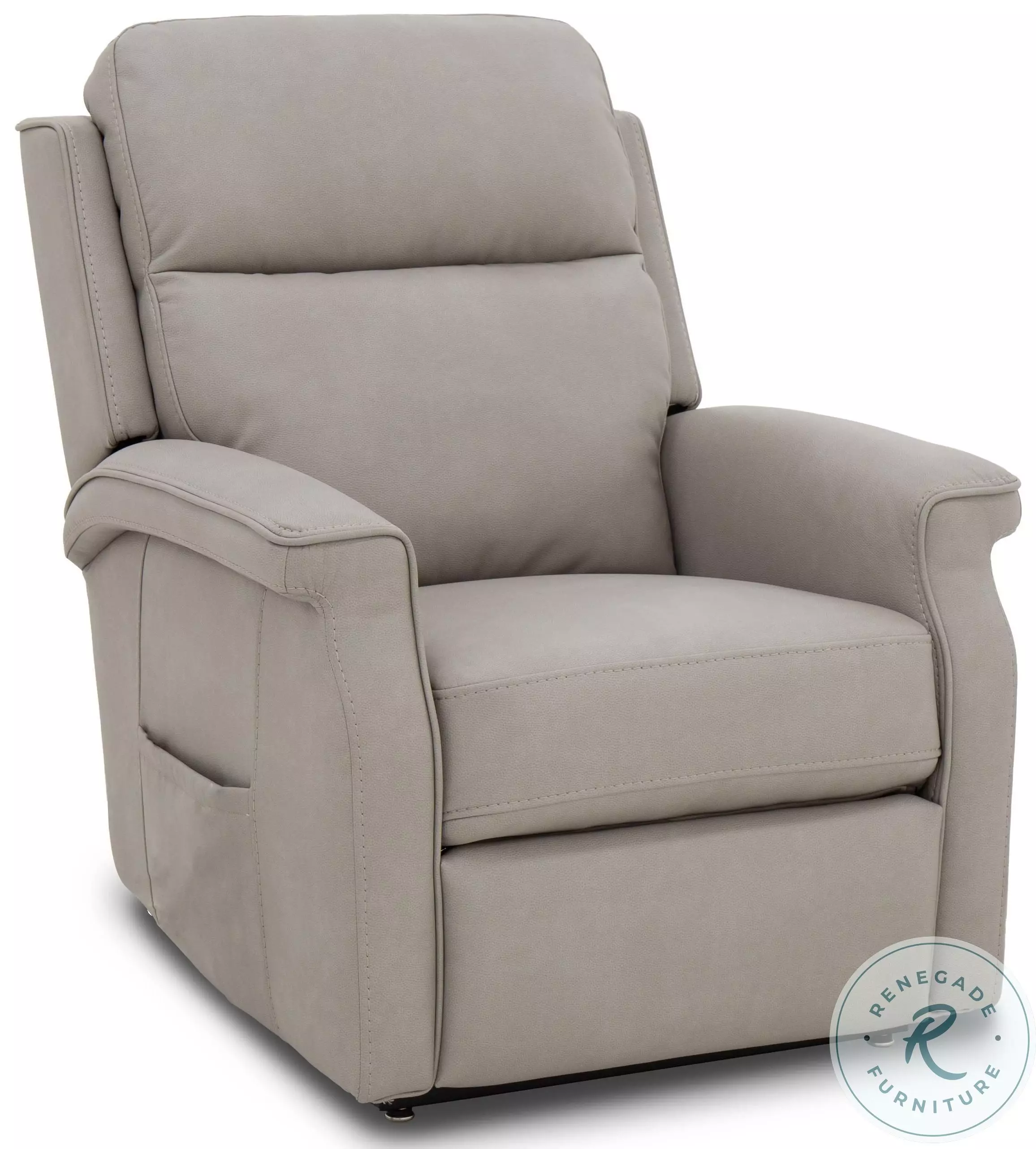 Lena Cappriccio Dove Power Lift Recliner with Power Headrest And
