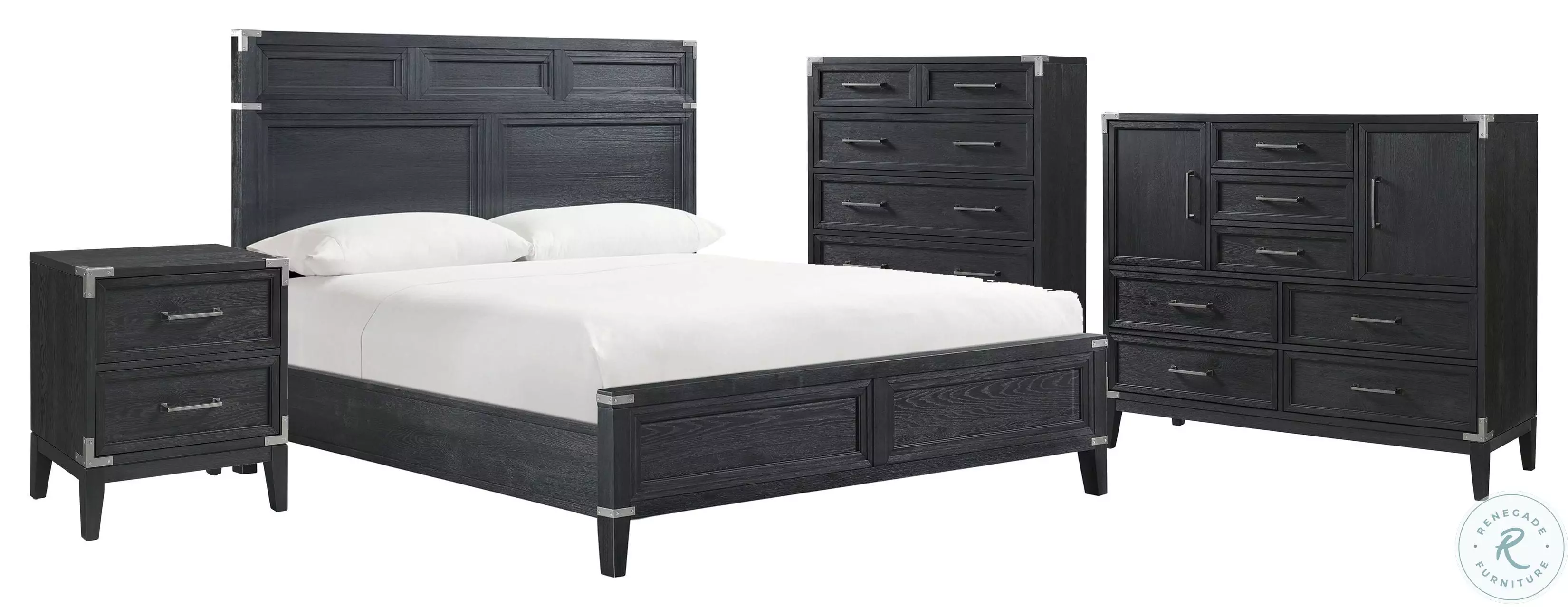 【ギフ_包装】 Laguna Bedroom Weathered Steel 7 Drawer Master Chest From 洋楽