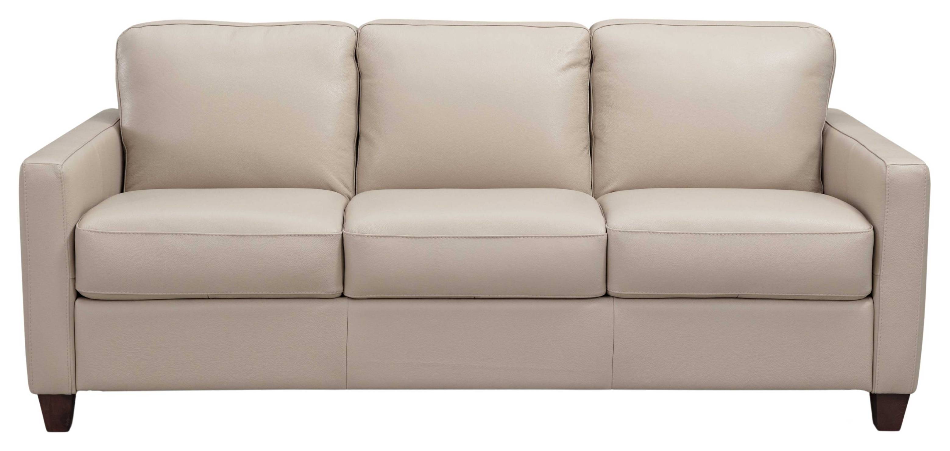 Millbrook Savino Taupe Leather Sofa from Leather Italia | Coleman
