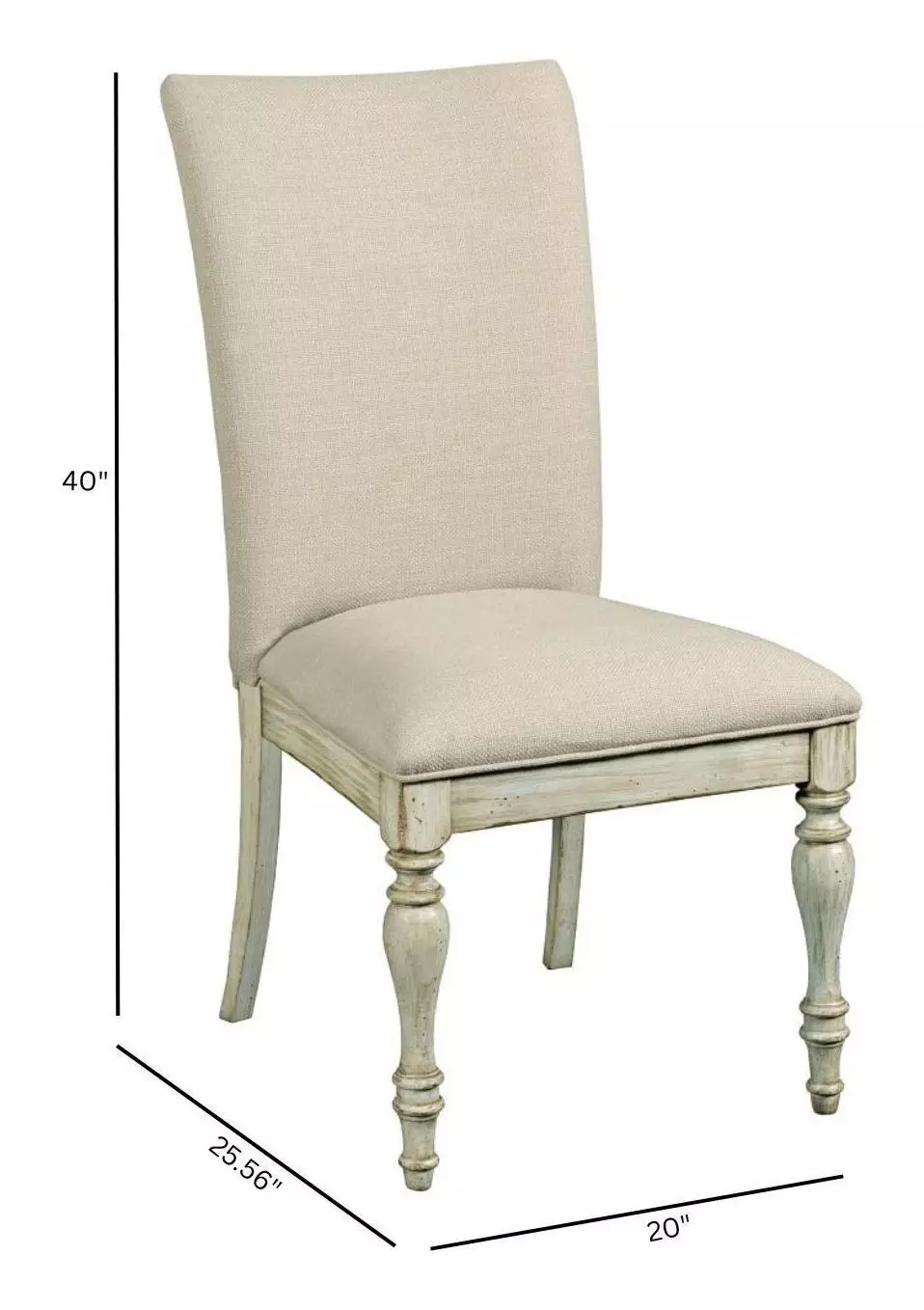 Weatherford Cornsilk Upholstered Tasman Dining Chair Set of 2