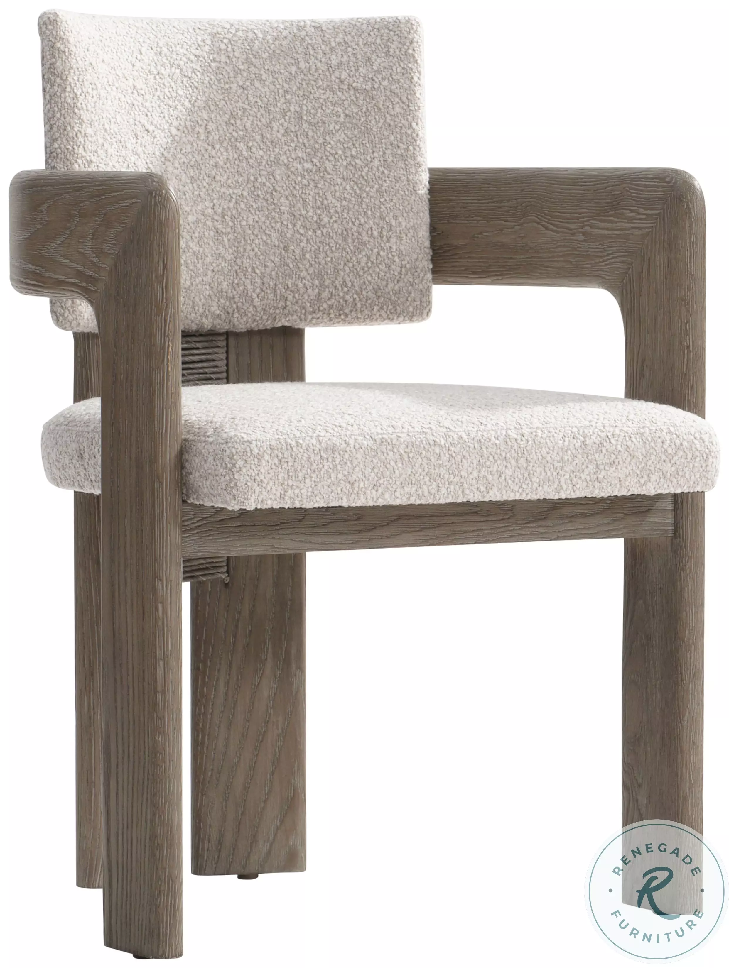 Casa Paros Beige Decorative Back Arm Chair From Bernhardt