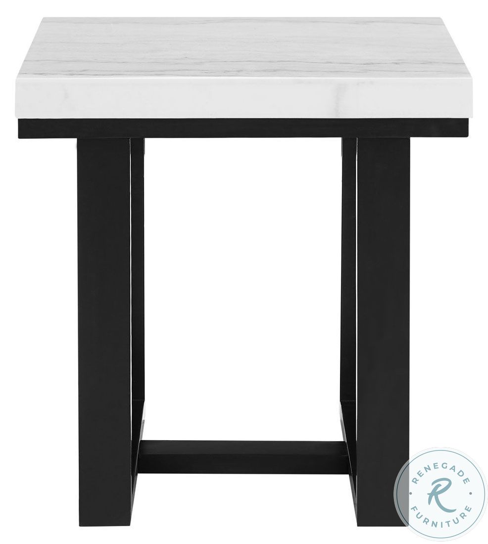Lucca White Marble Top End Table from Steve Silver Coleman Furniture