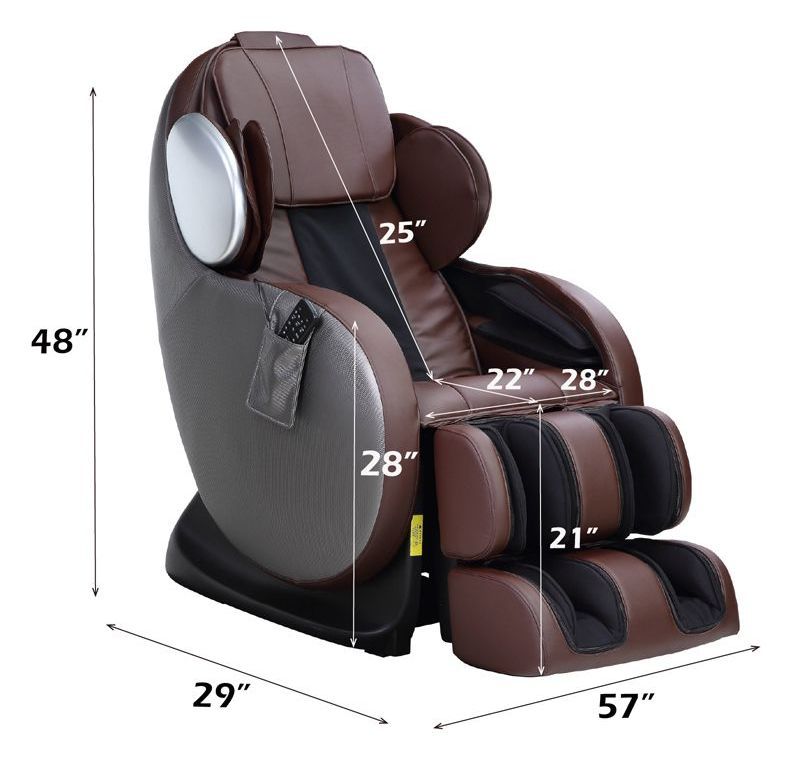 Pacari Chocolate Upholstered Massage Chair