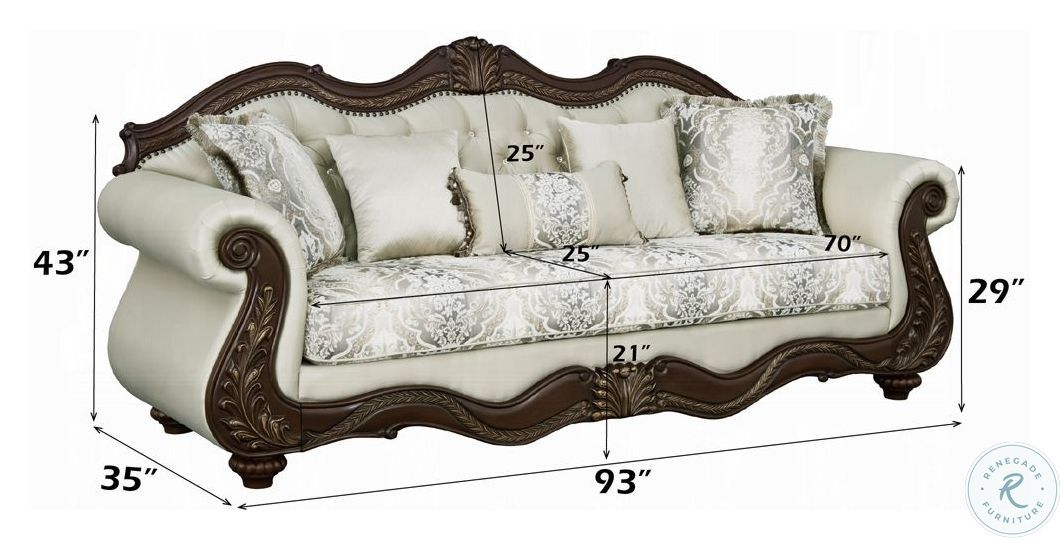Pierce Beige Fabric and Cherry 93