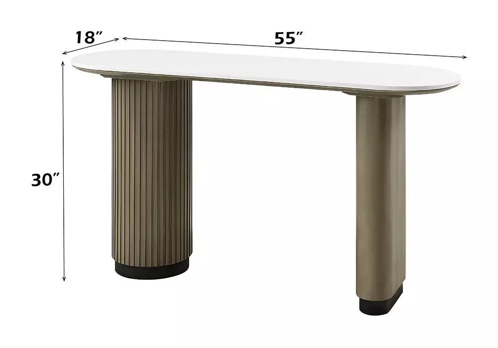 Clayten Light Oak Rectangular Sofa Table