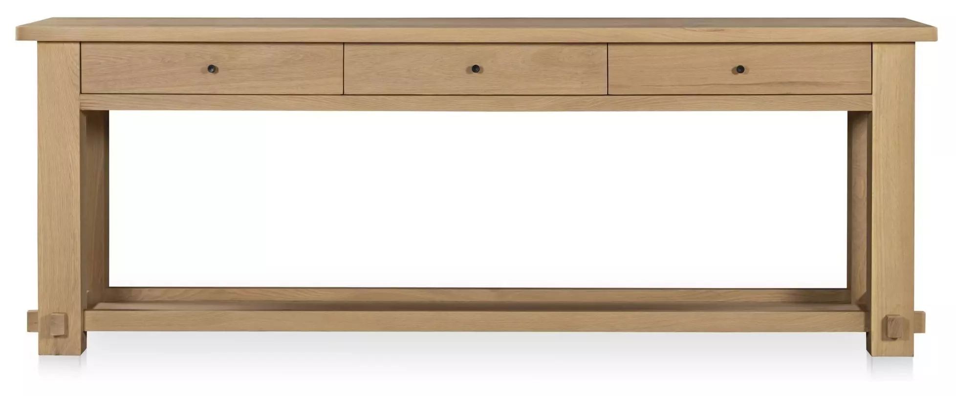 Morey Rectangular Wood Natural Console Table