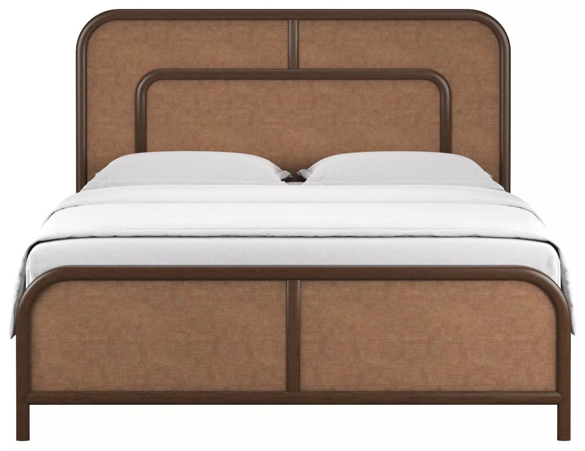 Verge Handcrafted Walnut King Woven Panel Bed from ART Furniture