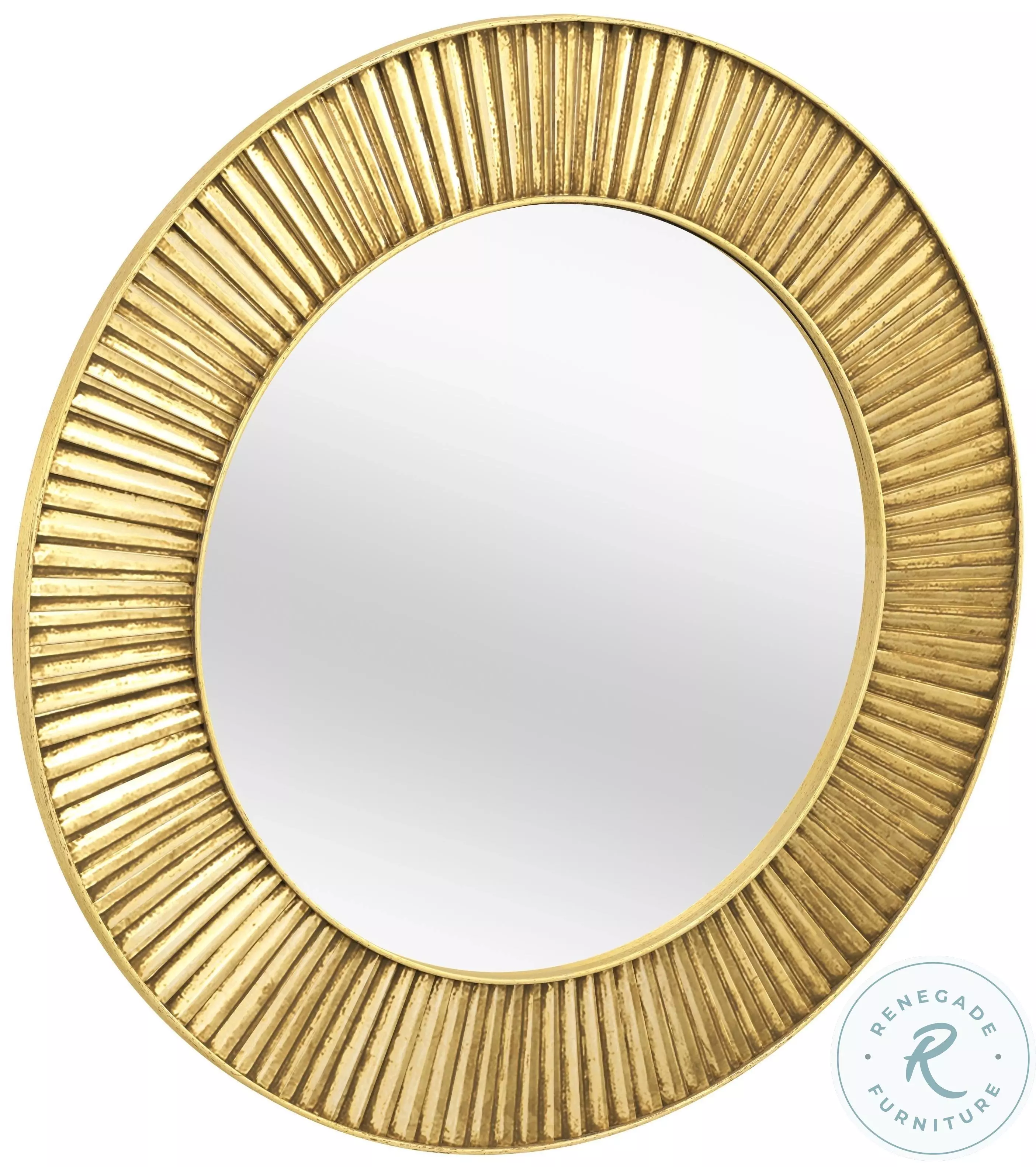 Midtown Gold Wall Mirror From Home Gallery Stores | Home Gallery Stores