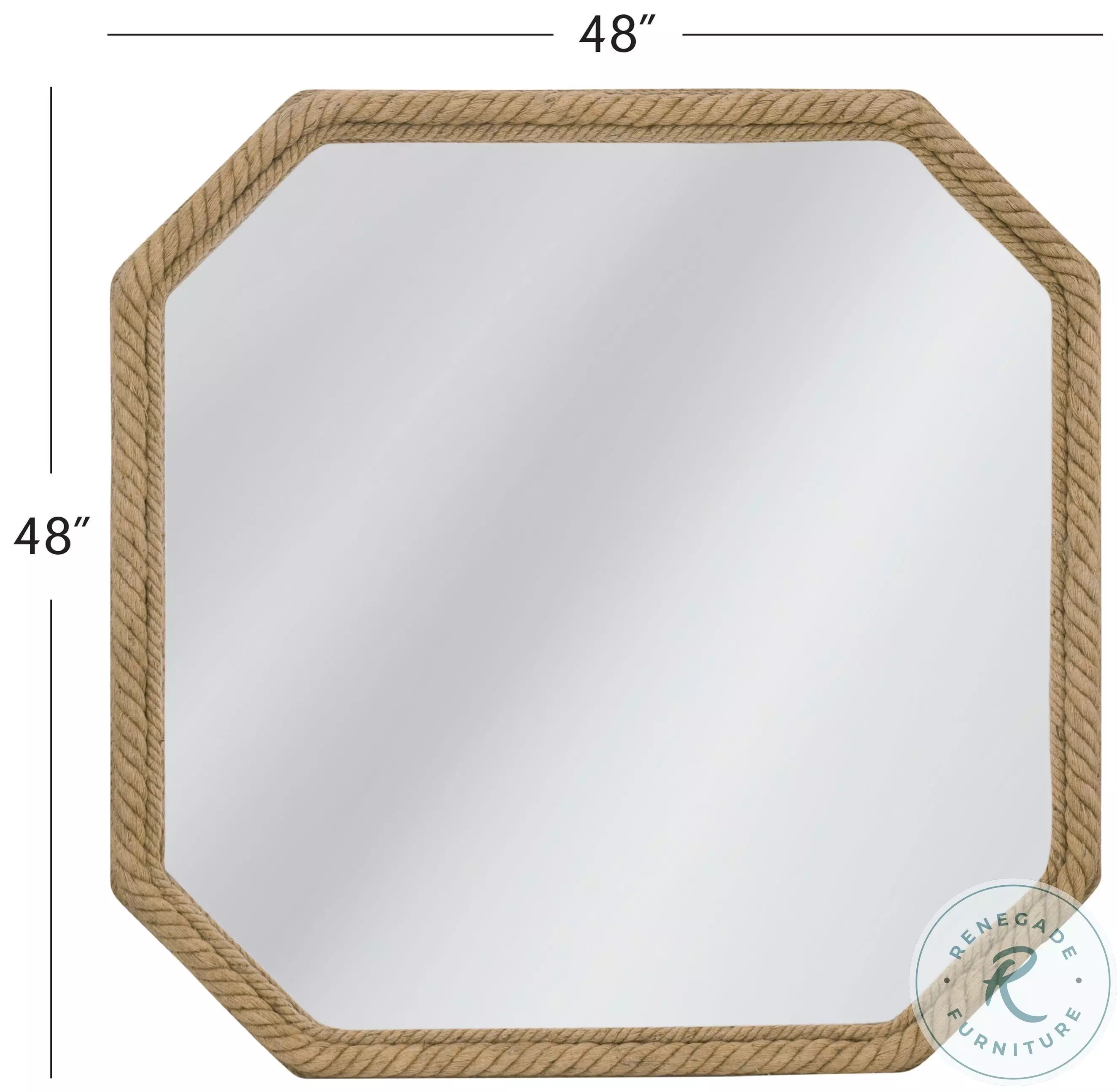 Endora Natural Rope Wall Mirror