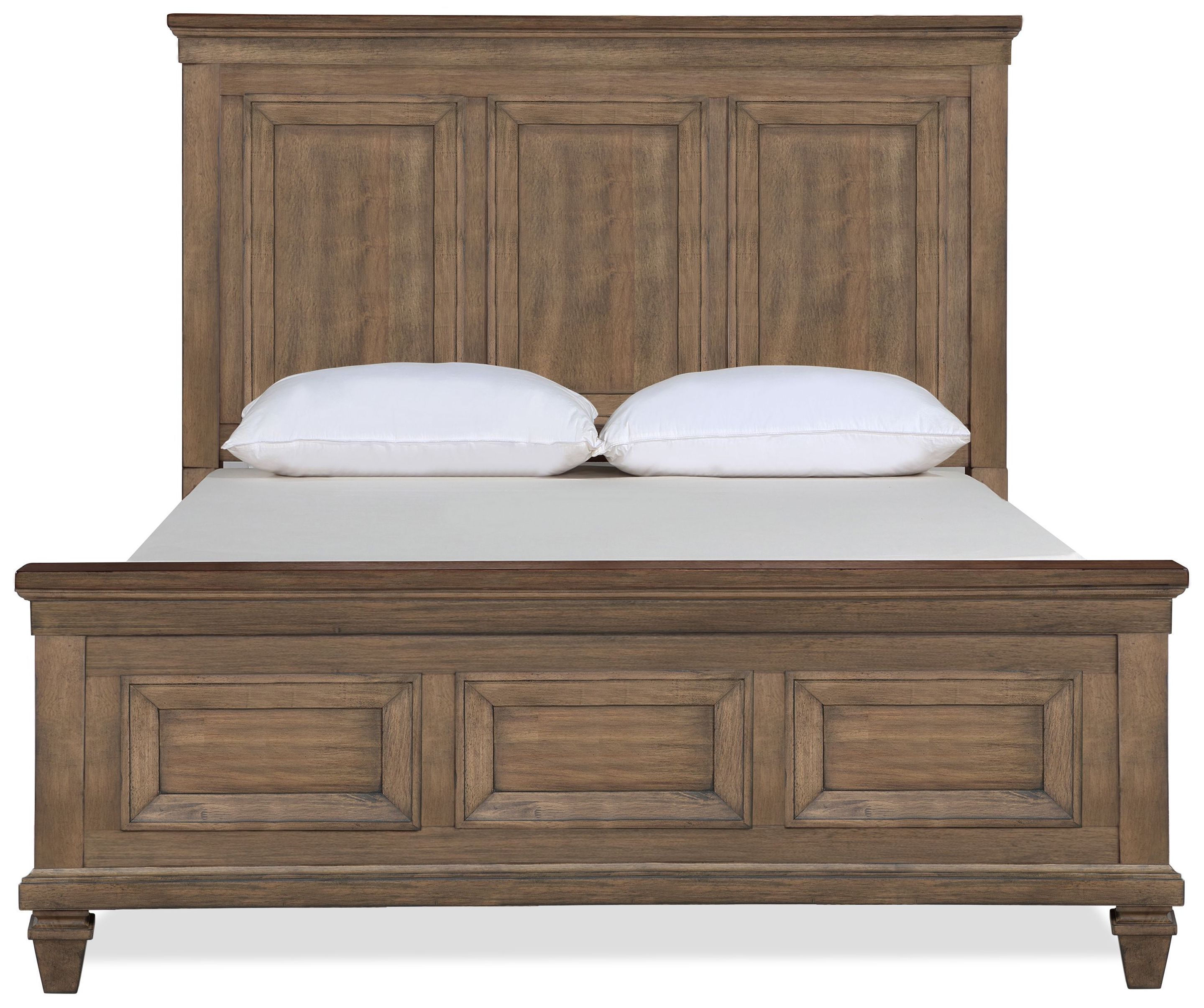Mariana Mocha and Beige Queen Panel Bed From New Classic | Coleman