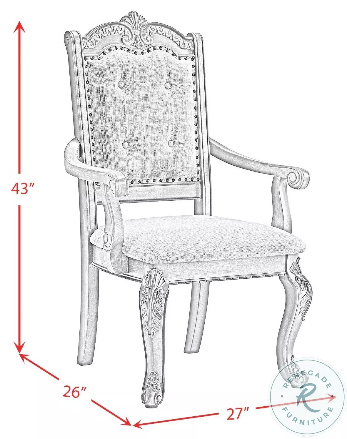 Denali Beige Arm Chair Set Of 2