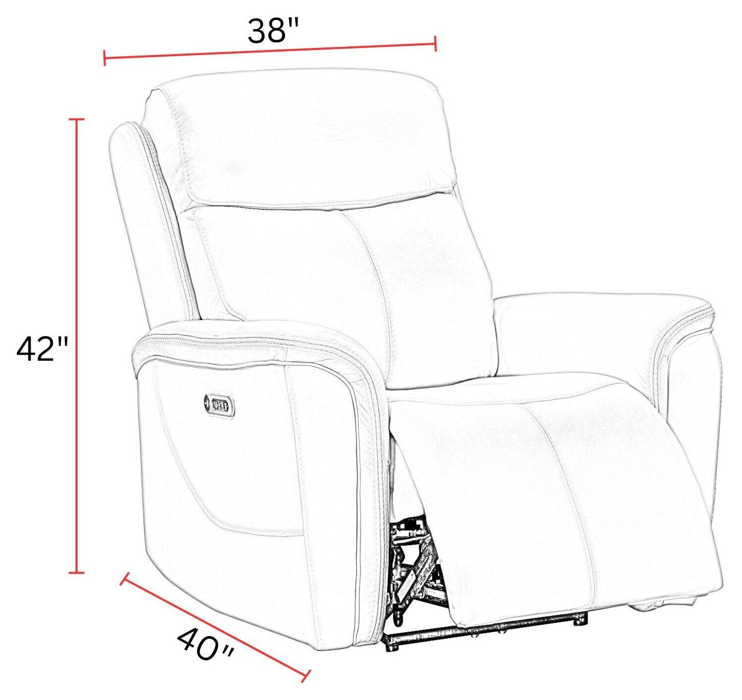 Cascade Auburn Leather Power Recliner