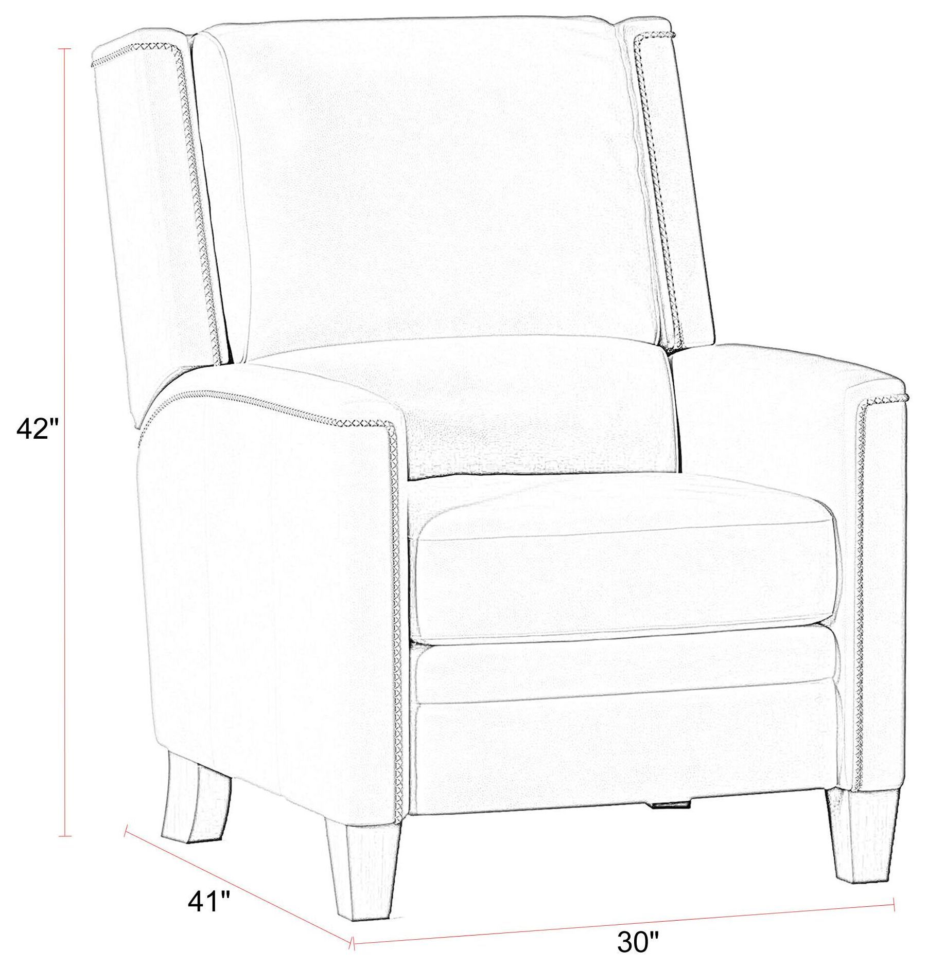 Connor Luxe Latte Leather Recliner