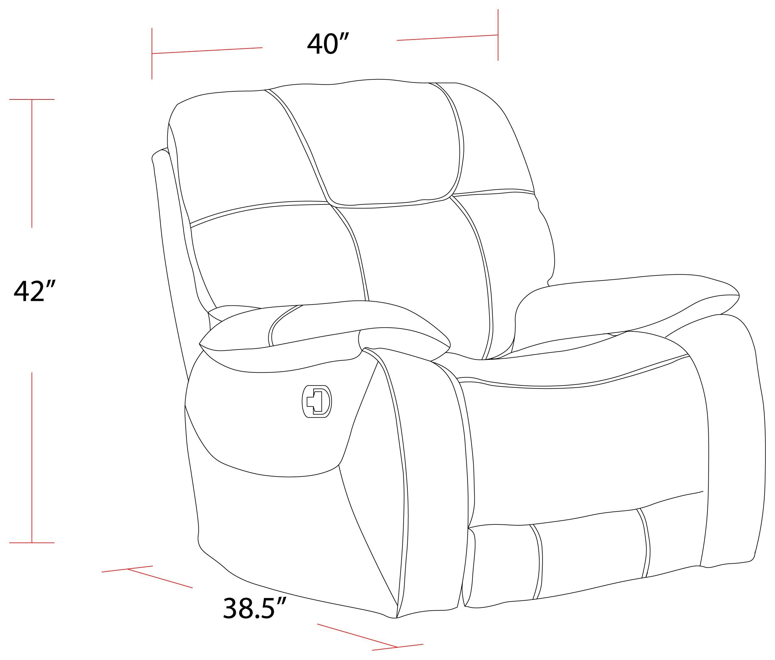 Cooper Shadow Brown Manual Glider Recliner