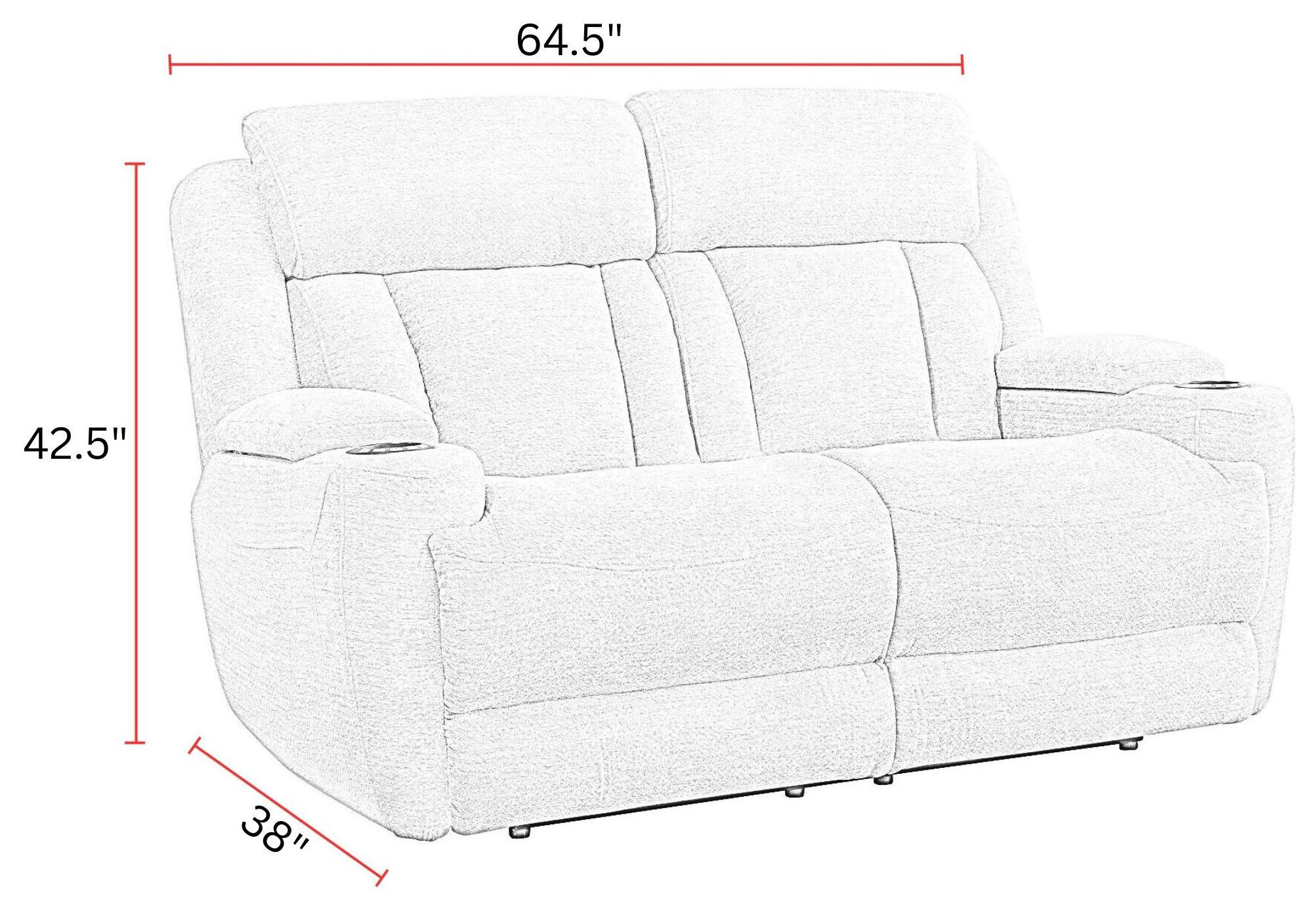 Dalton Lucky Fawn Power Reclining Loveseat