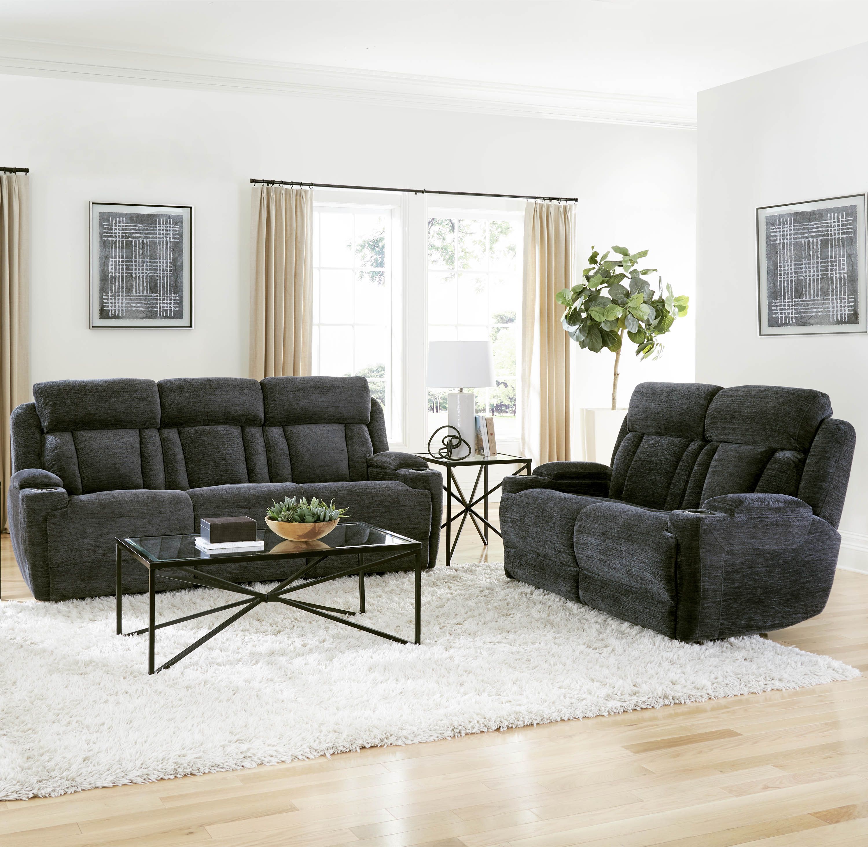 Dalton Lucky Charcoal Power Reclining Sofa From Parker Living
