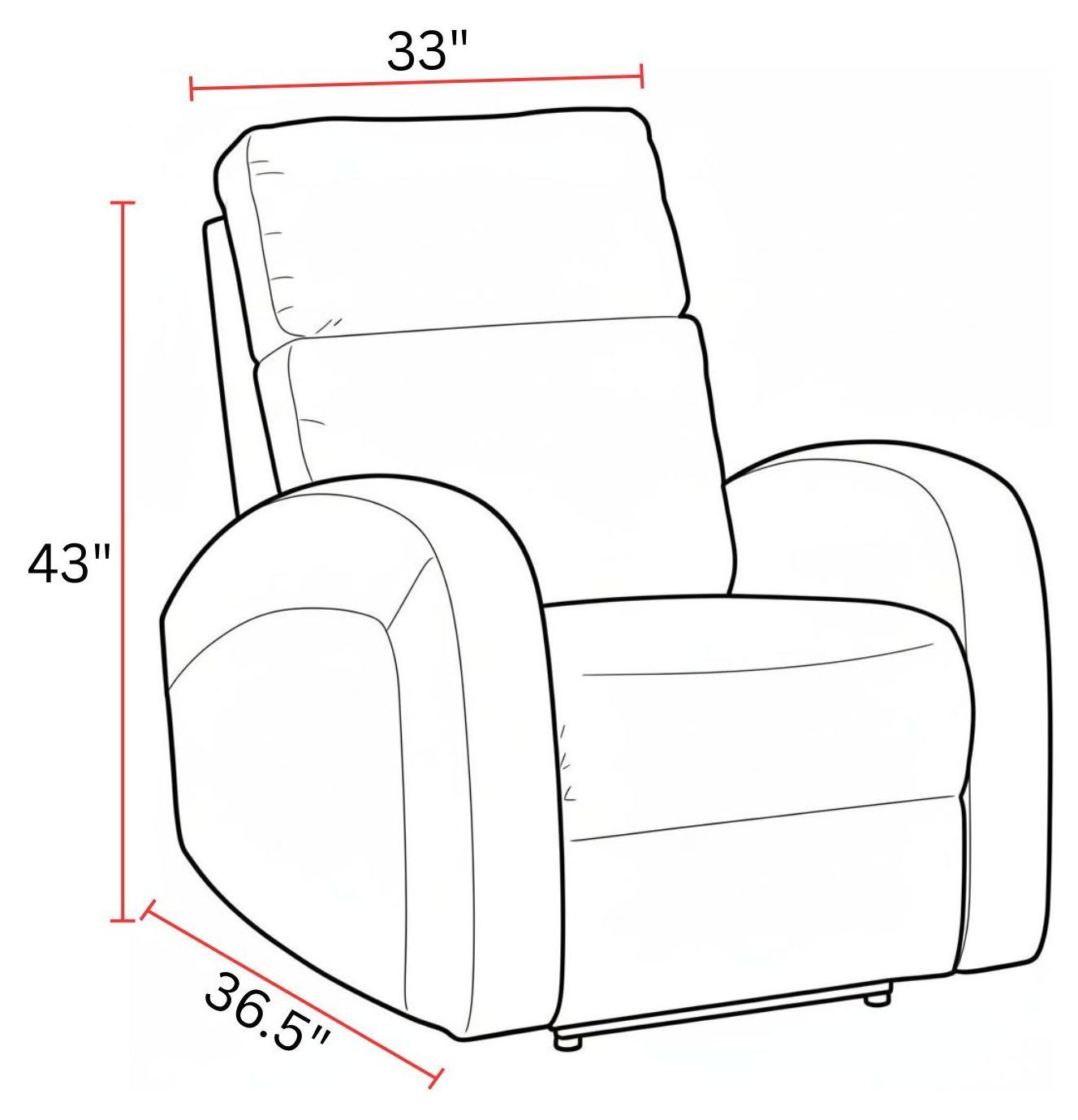 Devin Pebble Grey Power Recliner