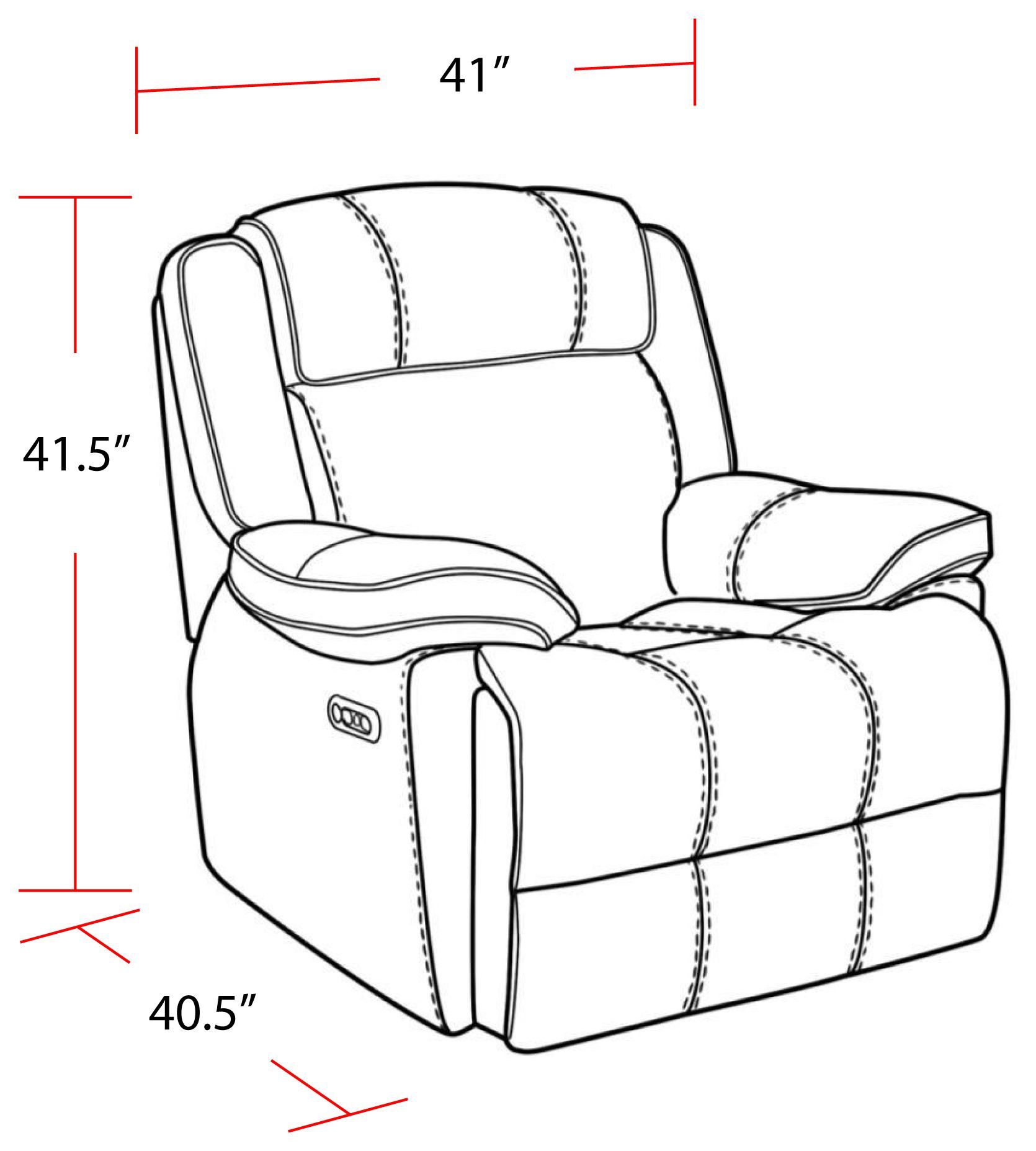 Eclipse Florence Heron Power Recliner with Power Headrest