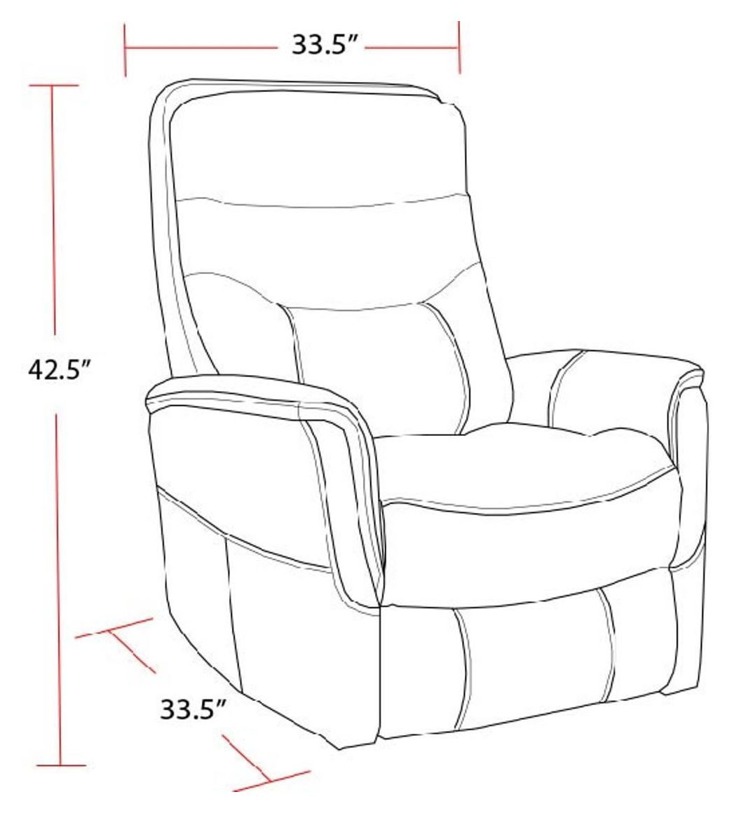 Gemini Bloke Cotton Swivel Glider Recliner