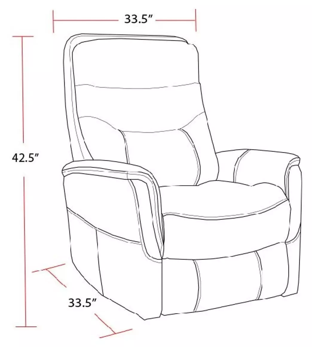 Gemini Capri Silver Swivel Glider Recliner