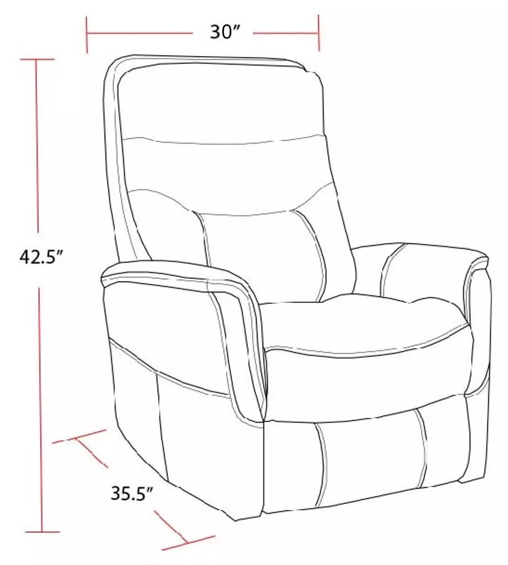 Gemini Ivory Manual Swivel Glider Recliner