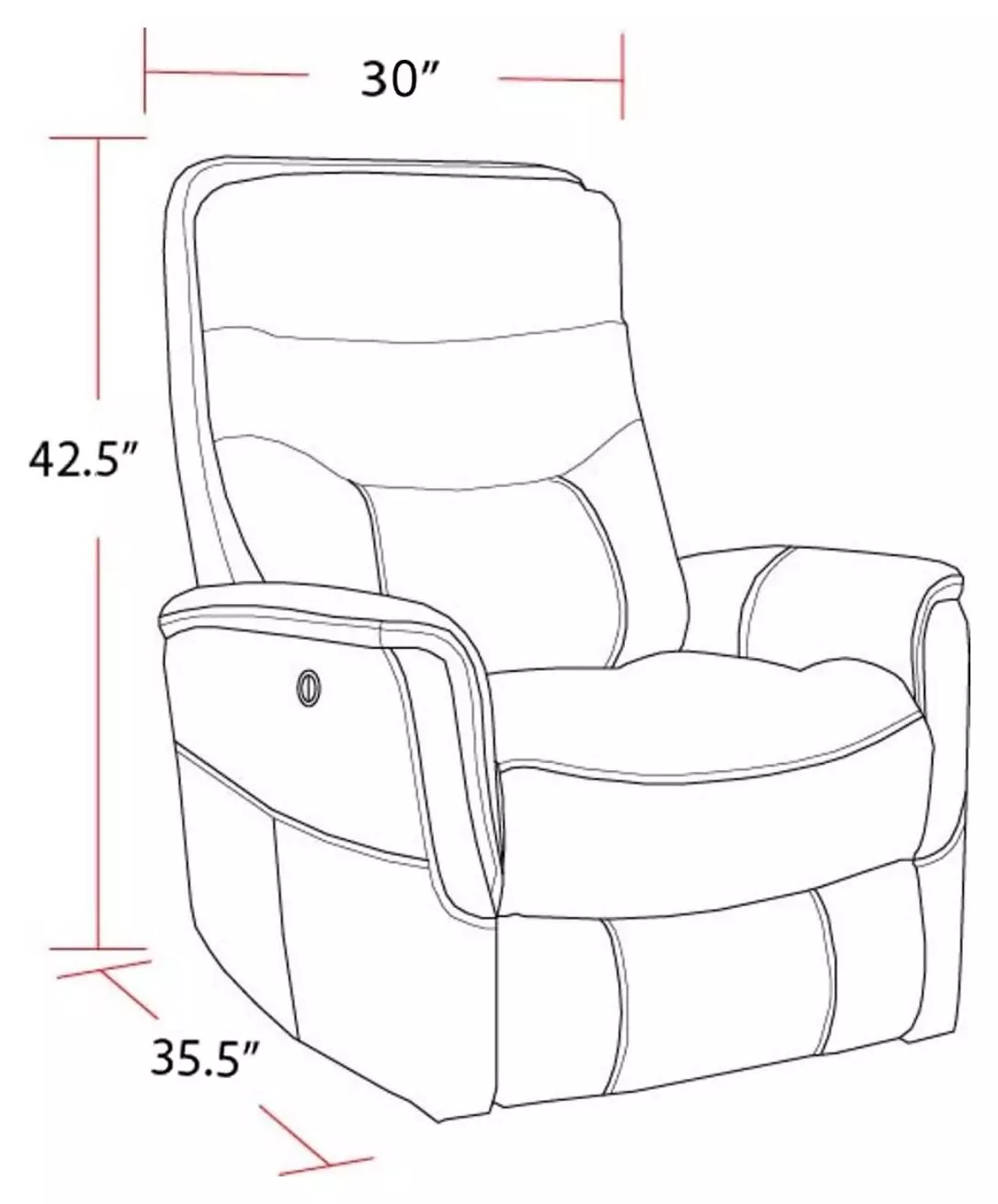 Gemini Linen Anywhere Performance Fabric Swivel Power Recliner